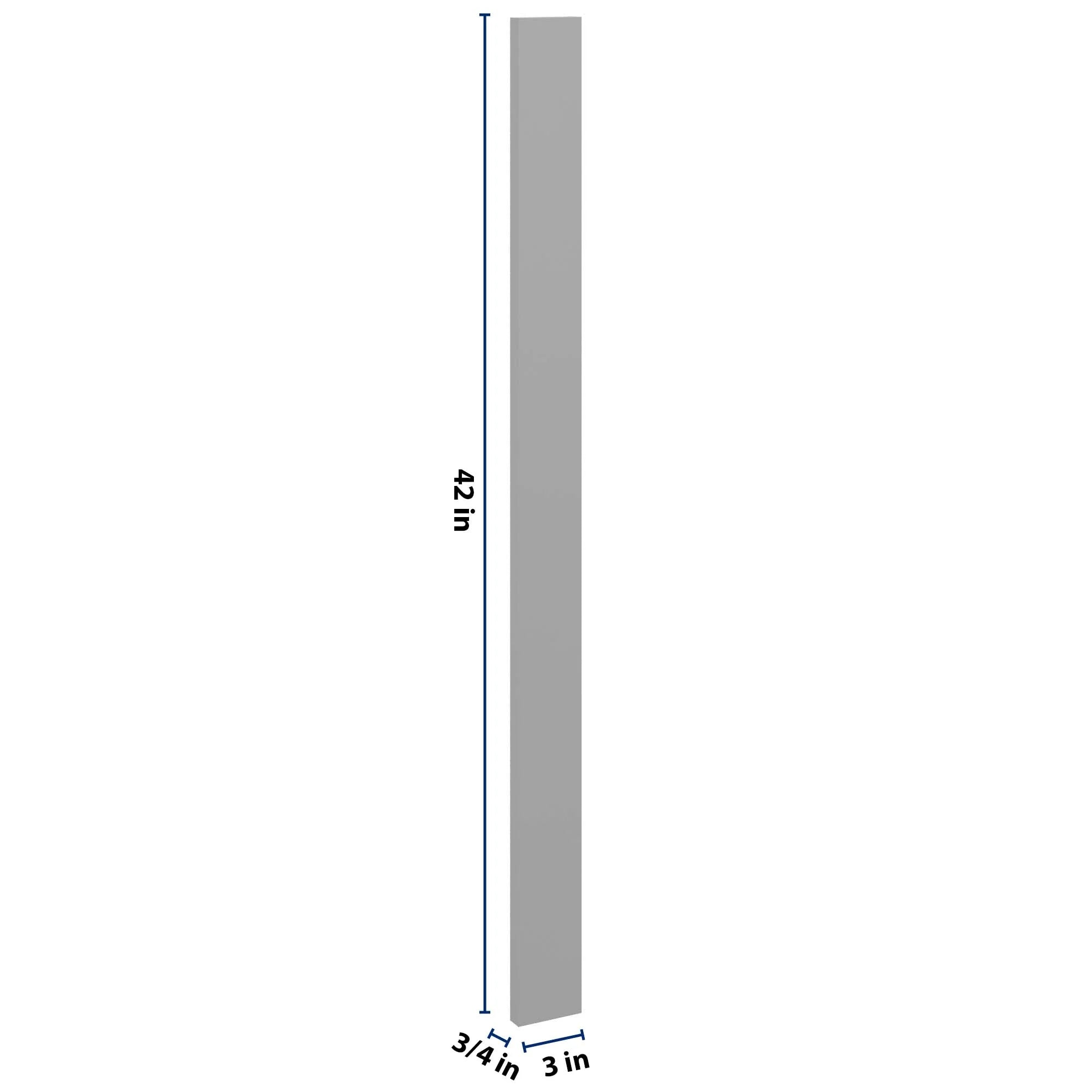 J&K Castle Grey S5 Wall Filler 3" W x 42" H