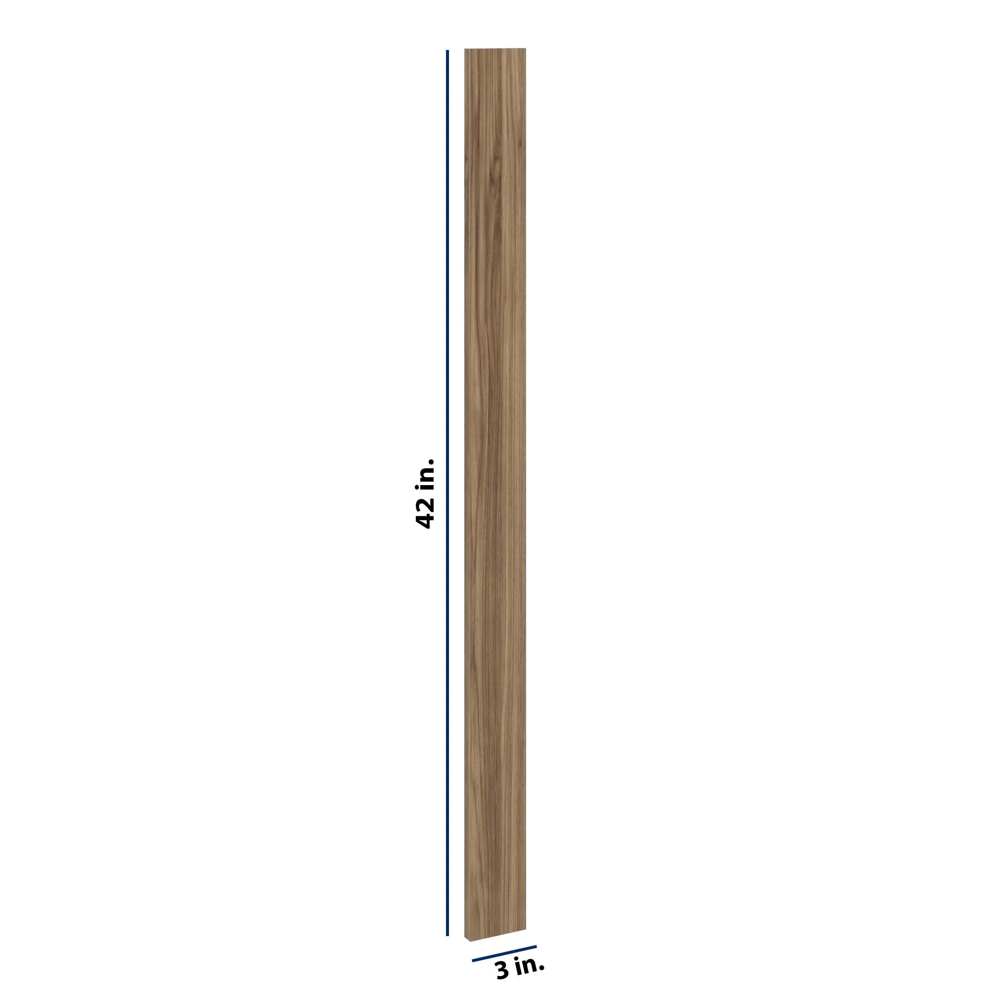 Modernform Cabinet Walnut 3" W X 42" H Wall Filler