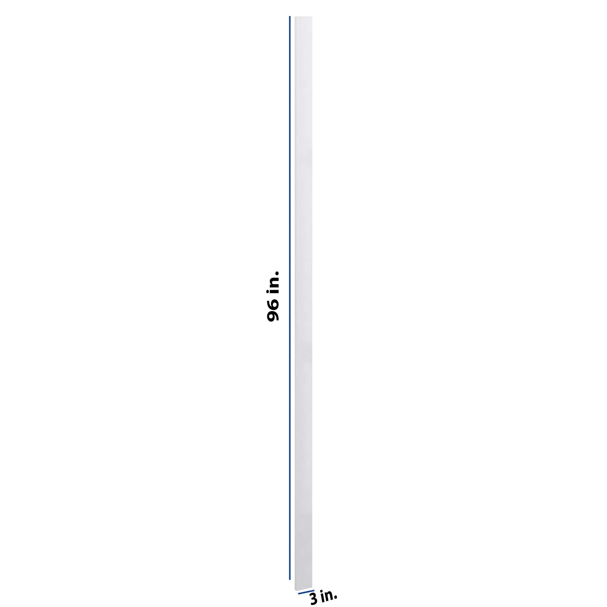 Modernform Cabinet Gloss White 3" W X 96" H Tall Filler