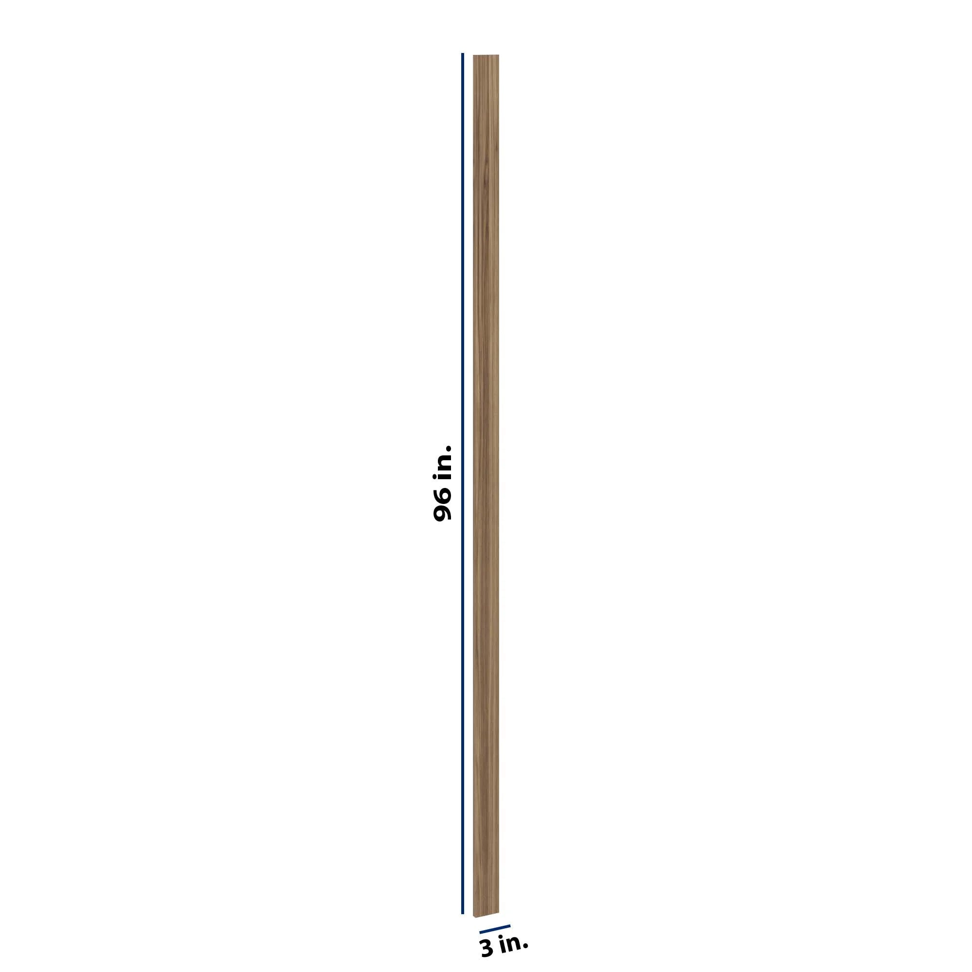 Modernform Cabinet Walnut 3" W X 96" H Tall Filler