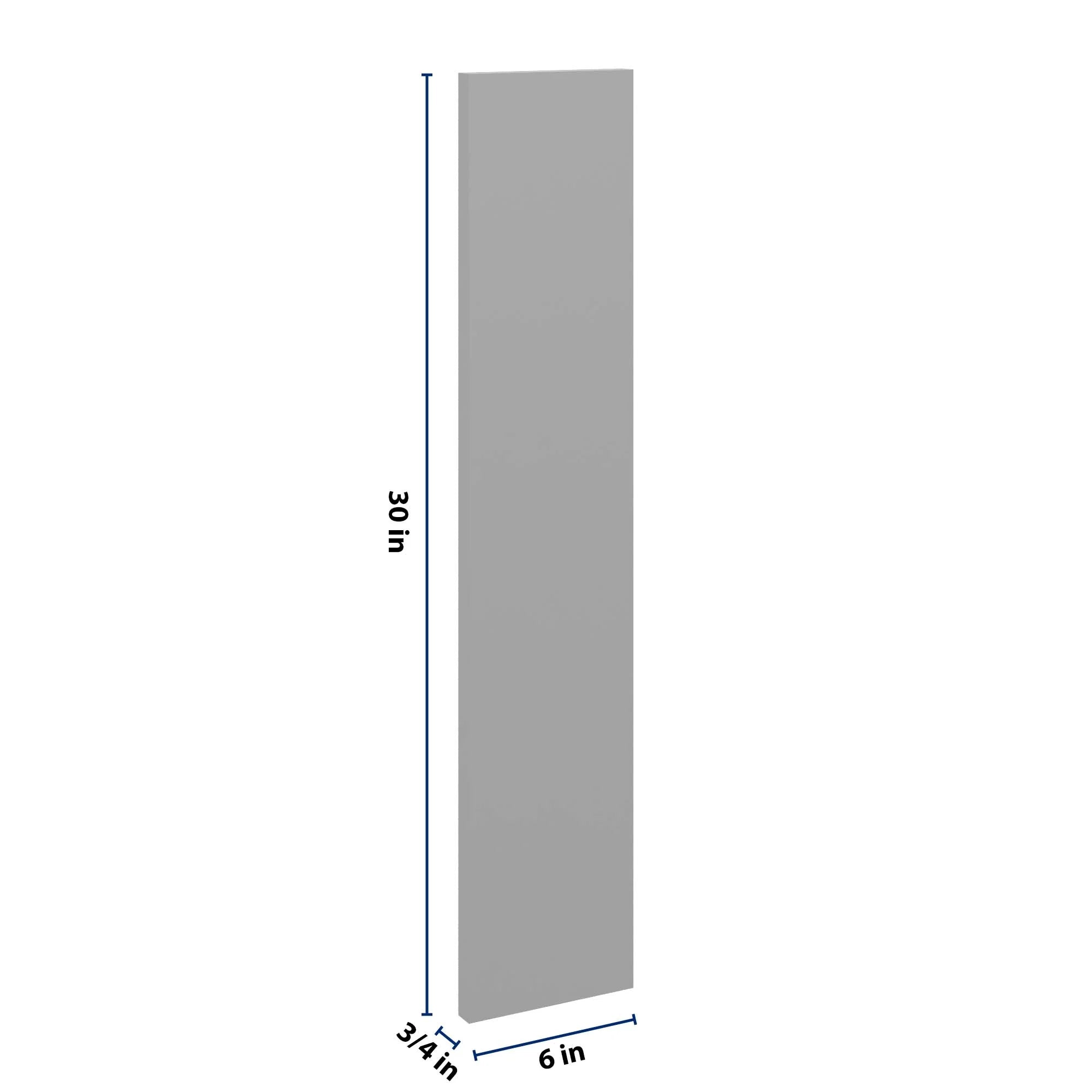 J&K Castle Grey S5 Wall Filler 6" W x 30" H