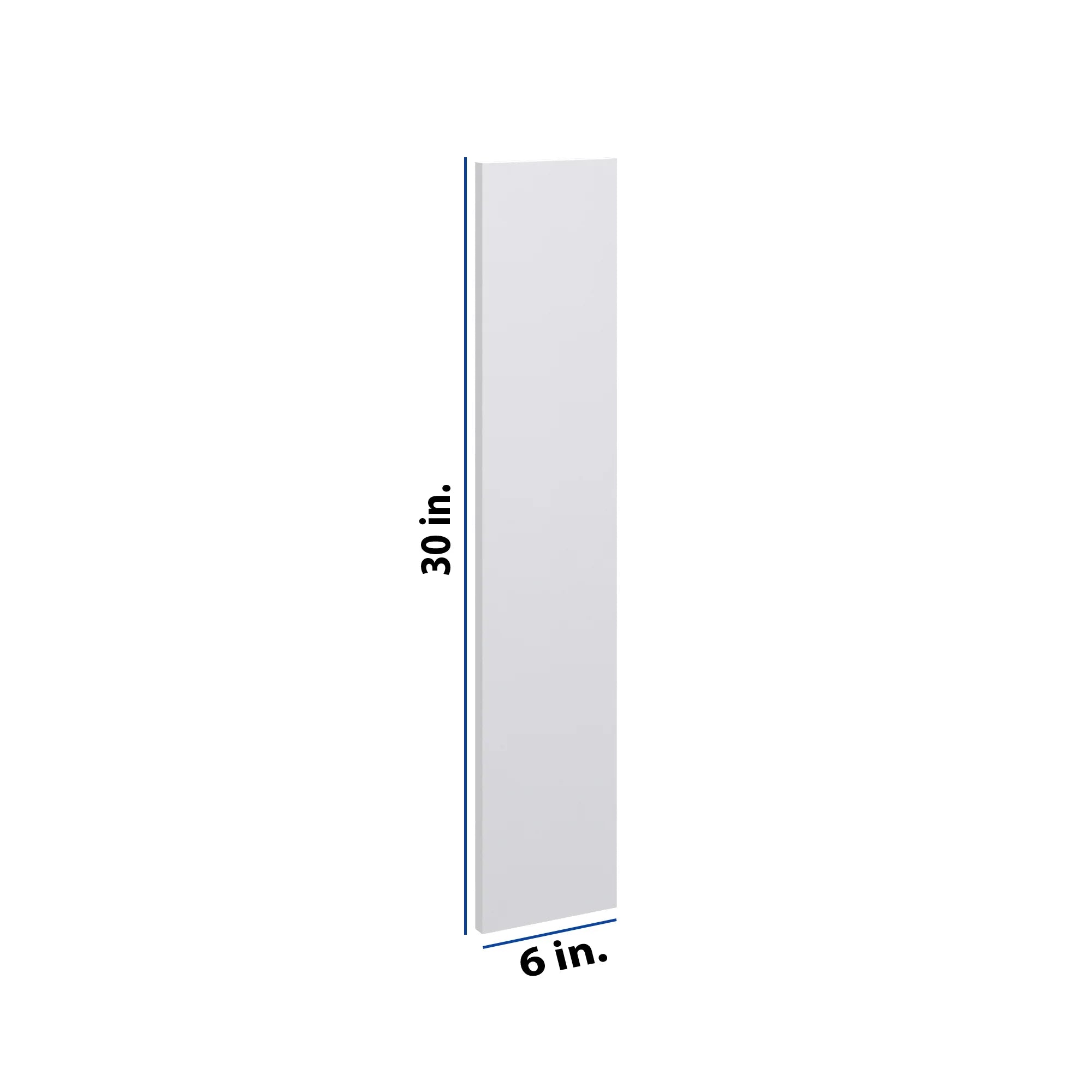 Modernform Cabinet Matte White 6" W X 30" H Wall Filler