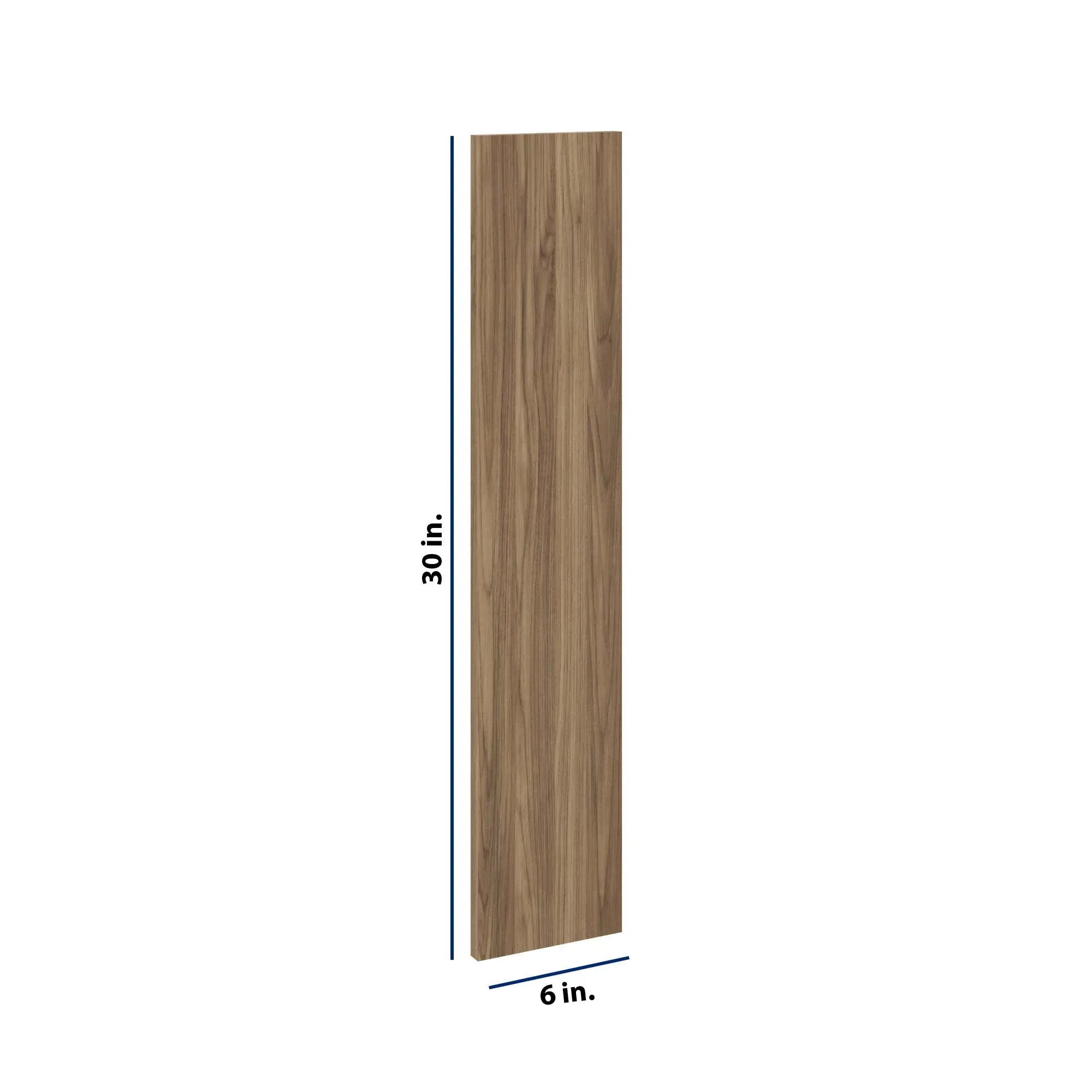 Modernform Cabinet Walnut 6" W X 30" H Wall Filler