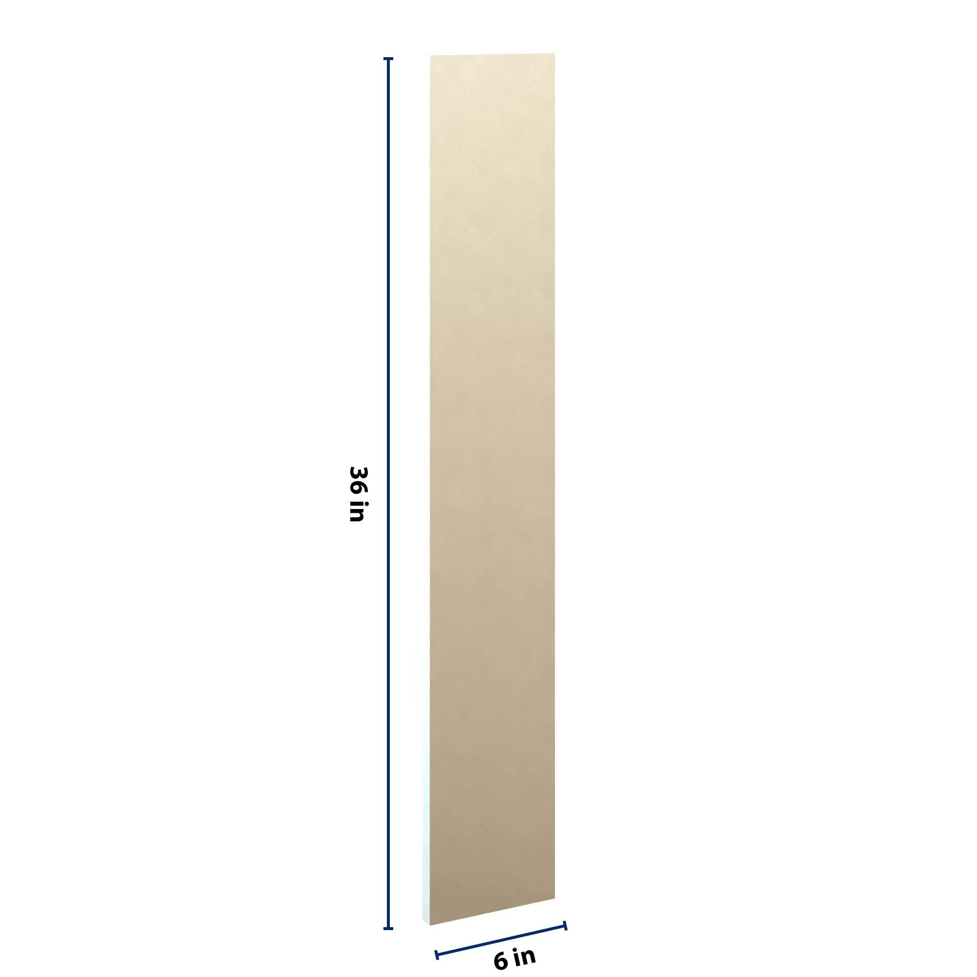 J&K Creme Glazed A7 Wall Filler 6" W x 36" H