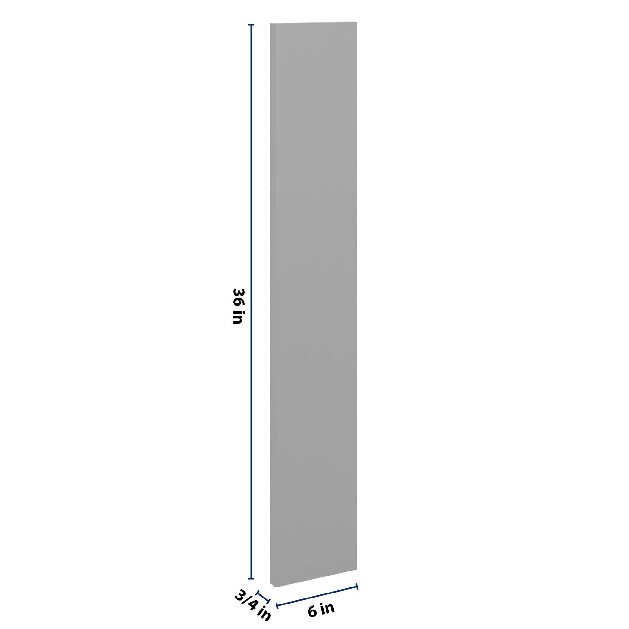 J&K Castle Grey S5 Wall Filler 6" W x 36" H