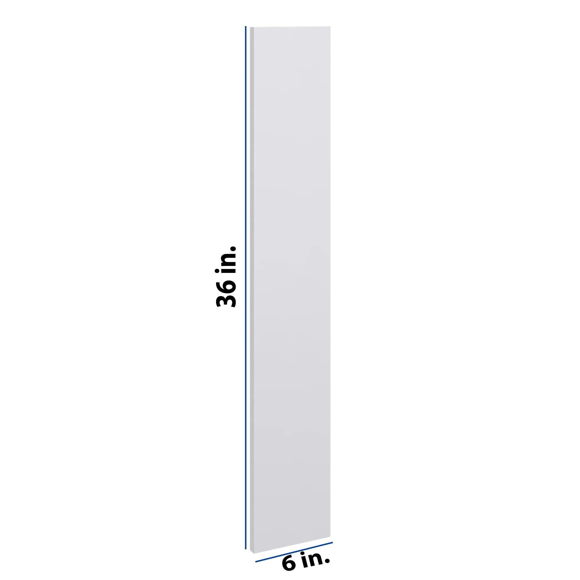 Modernform Cabinet Matte White 6" W X 36" H Wall Filler