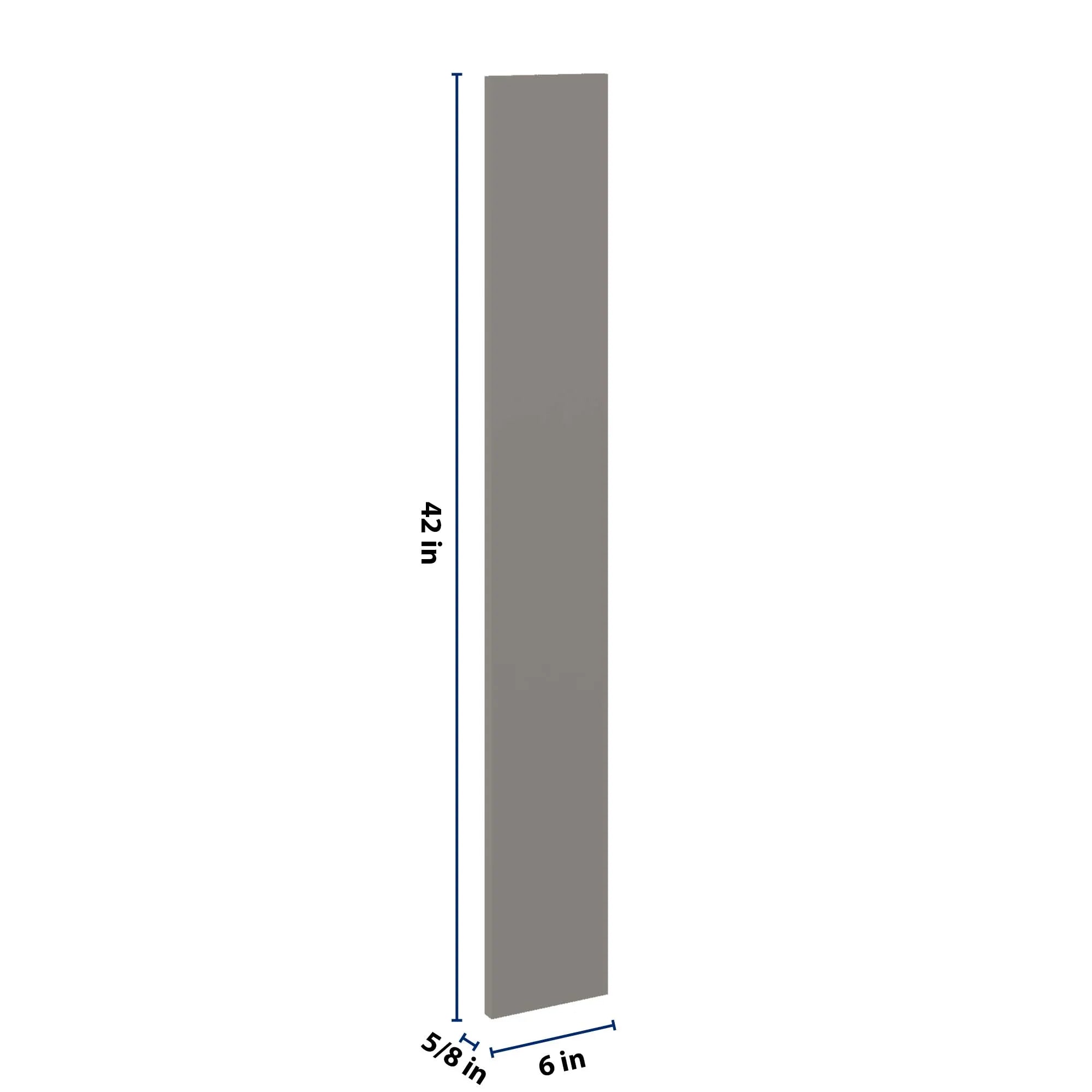 J&K Greige K3 Wall Filler 6" W x 42" H