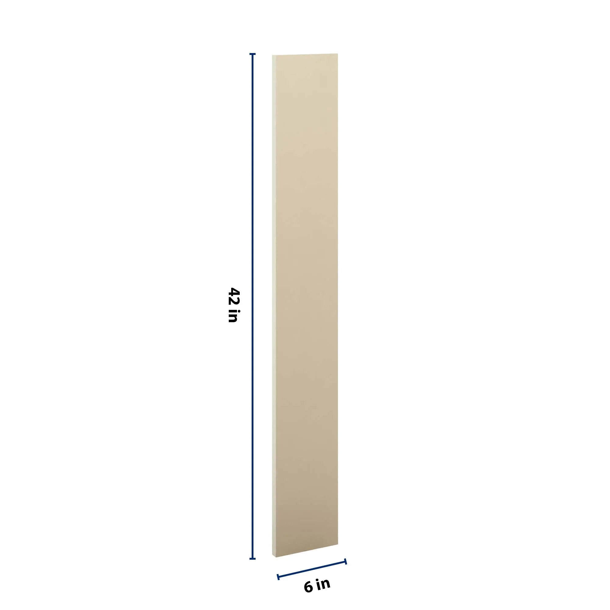 J&K Creme Glazed A7 Wall Filler 6" W x 42" H