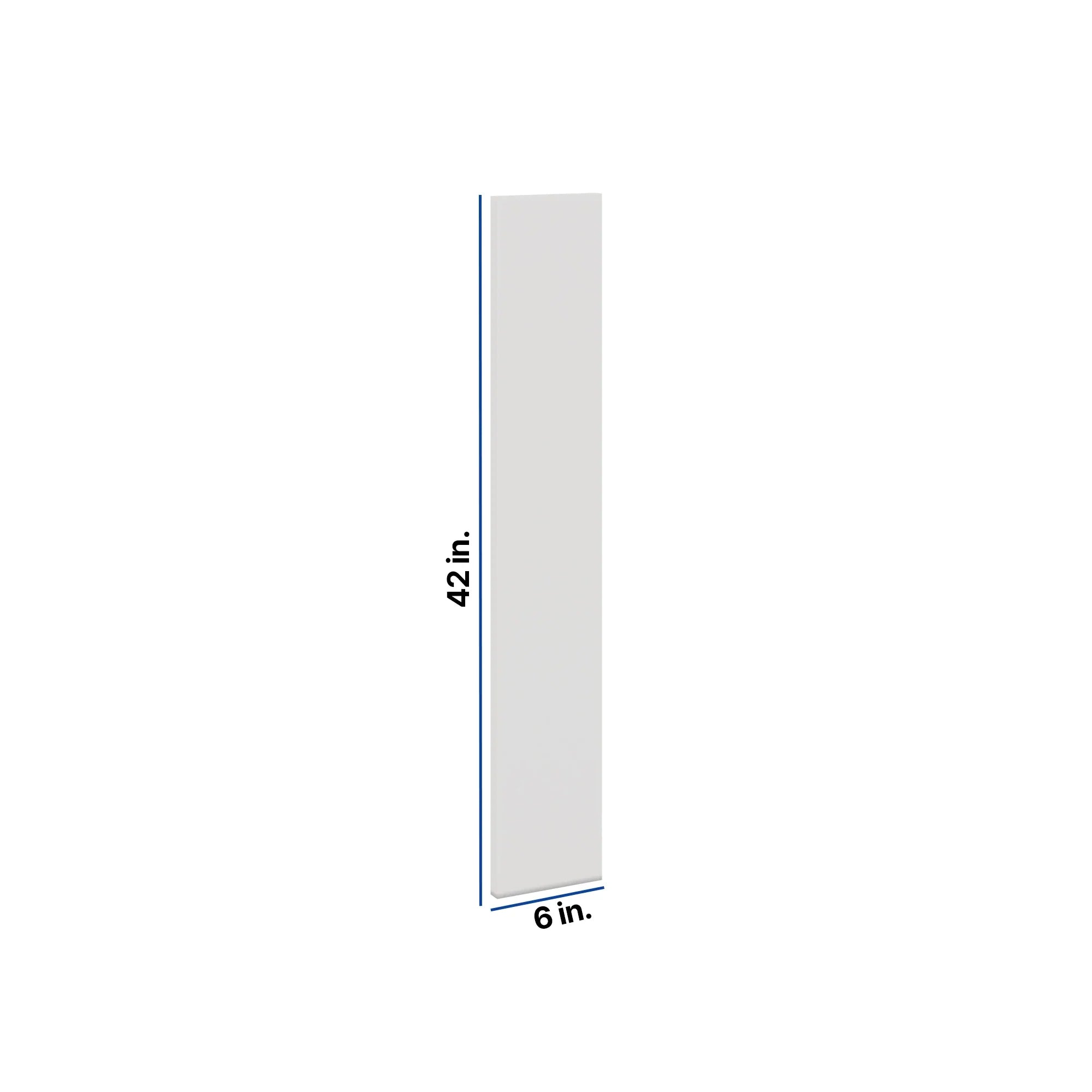 Modernform Cabinet White Shaker 6" W X 42" H Wall Filler