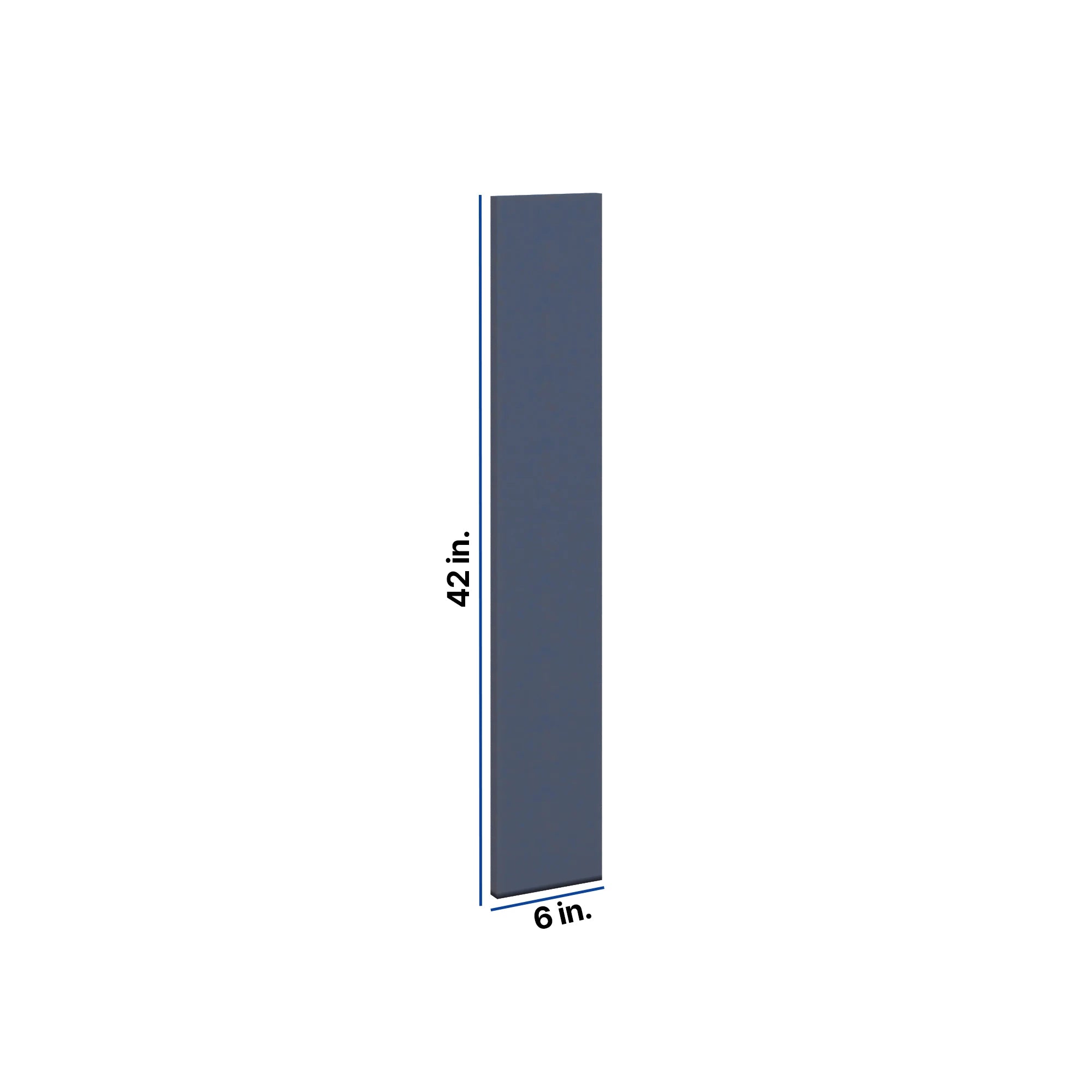 Modernform Cabinet Signature Blue 6" W X 42" H Wall Filler