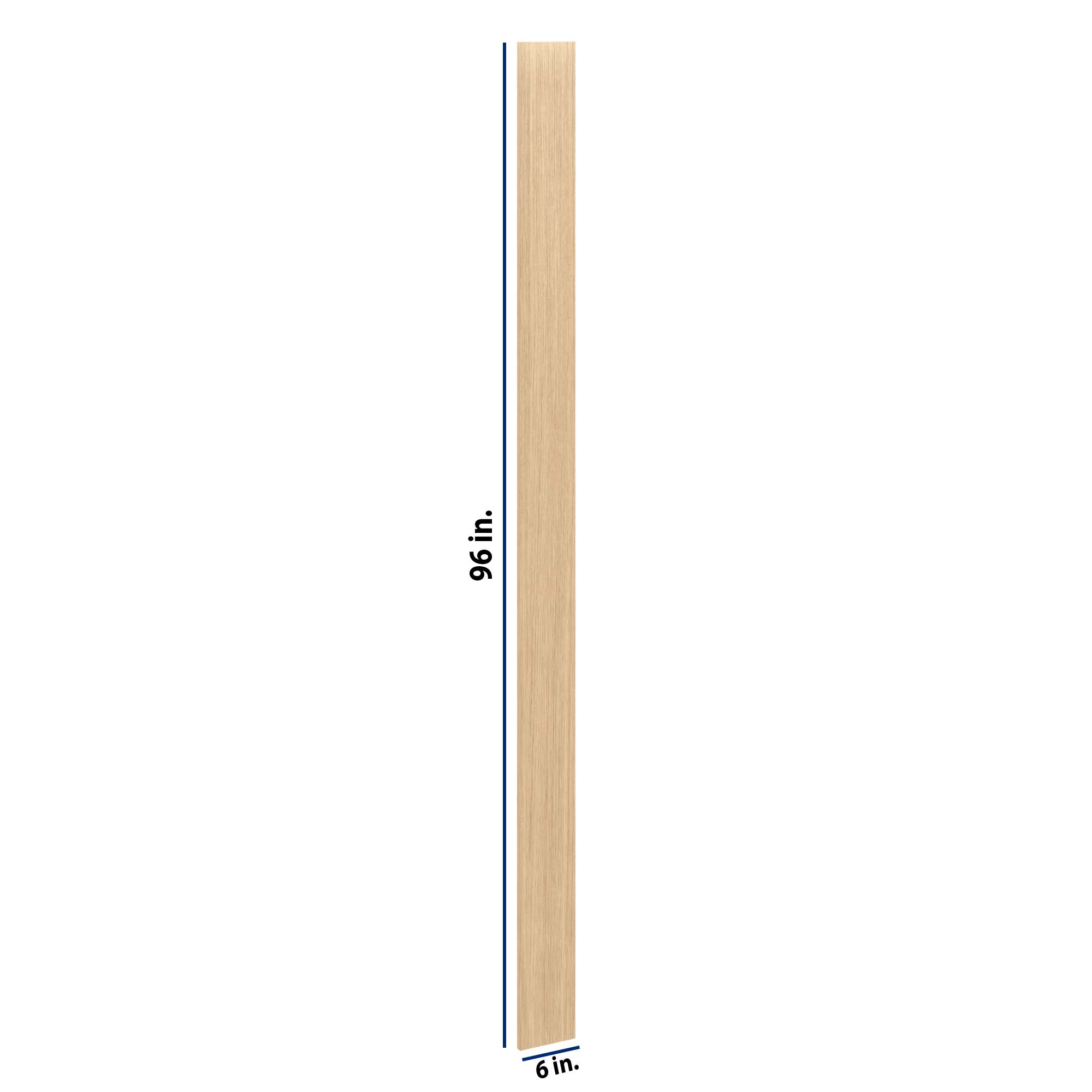 Modernform Cabinet Natural Oak 6" W X 96" H Tall Filler