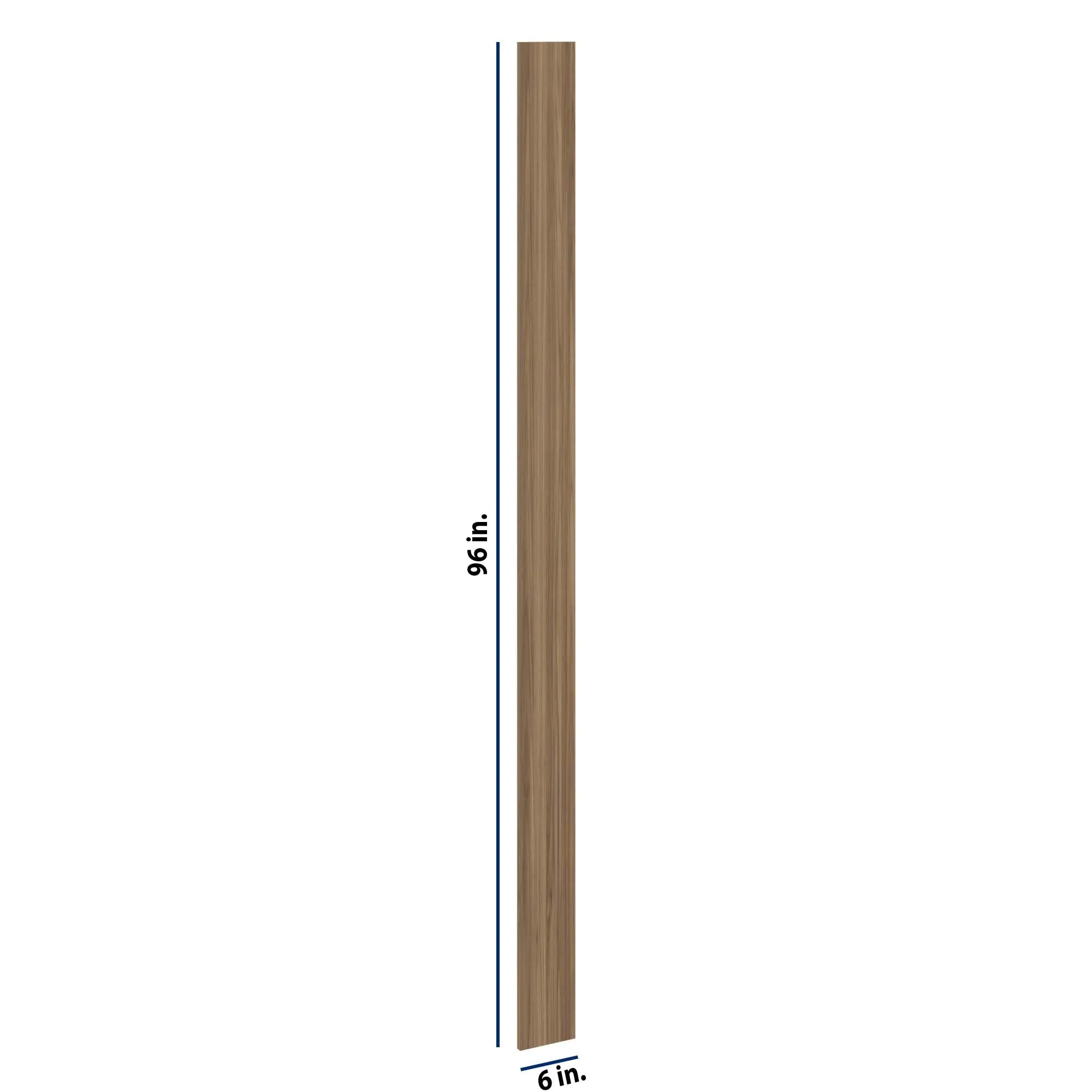 Modernform Cabinet Walnut 6" W X 96" H Tall Filler