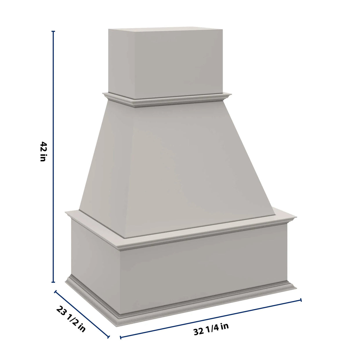 cnc-luxor-5-piece-misty-grey-30-w-traditional-mdf-hood