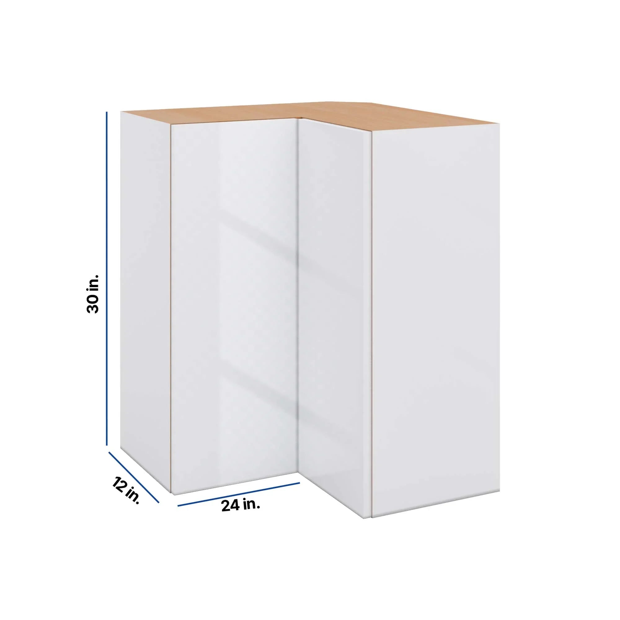 Modernform Cabinet Gloss White 24" W X 30" H X 12" D Wall Easy Reach Cabinet