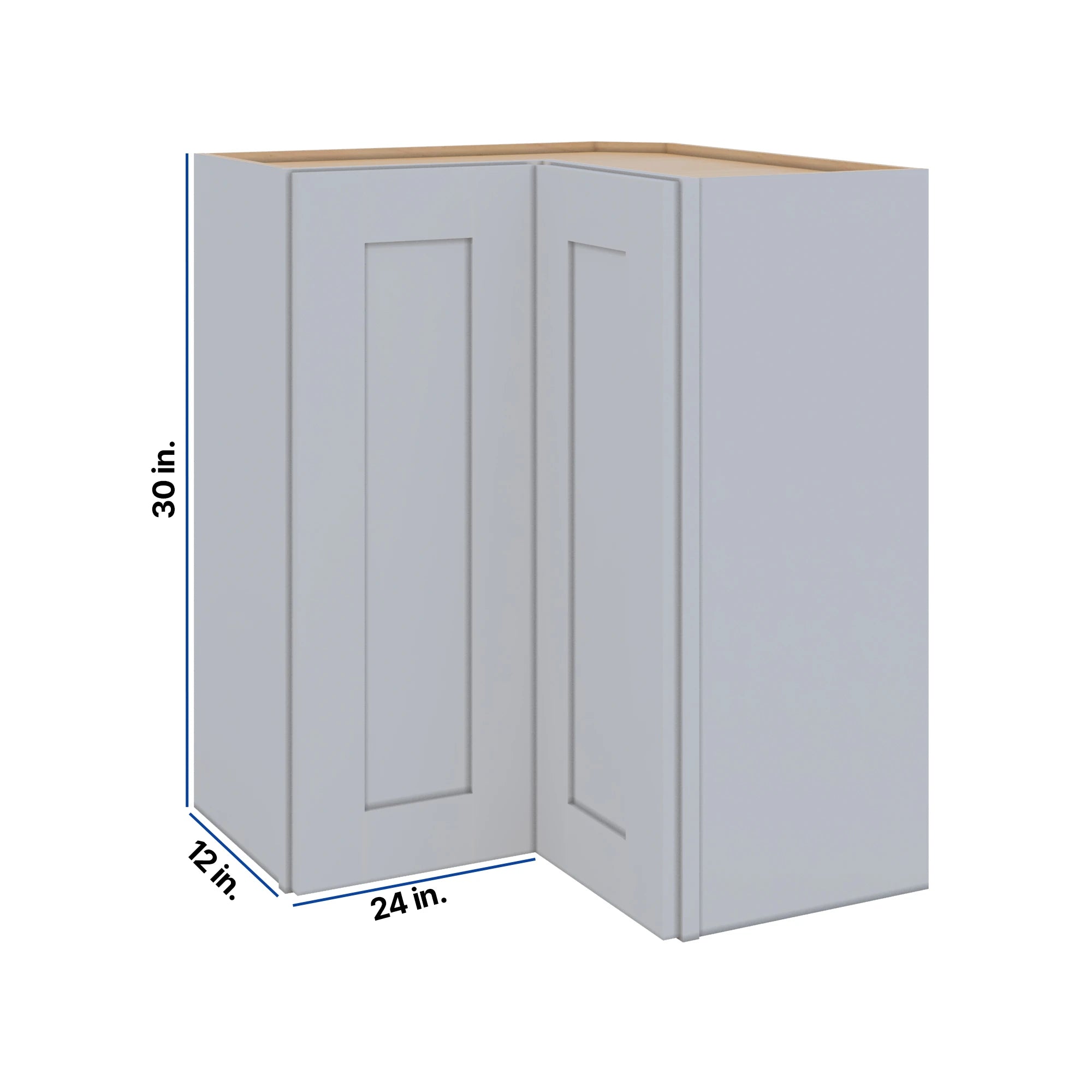 Modernform Cabinet Grey Shaker 24" W X 30" H X 12" D Wall Easy Reach Cabinet