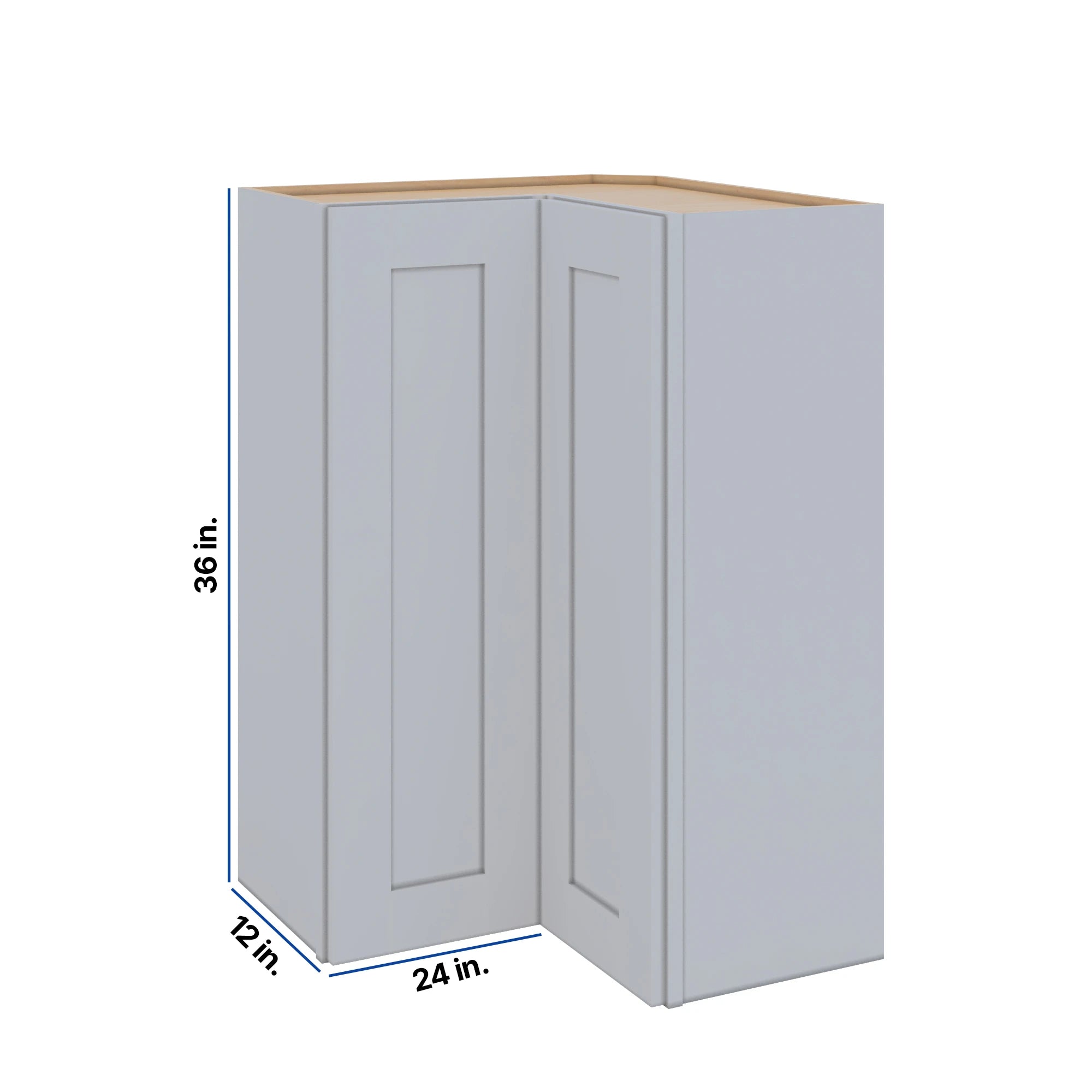 Modernform Cabinet Grey Shaker 24" W X 36" H X 12" D Wall Easy Reach Cabinet