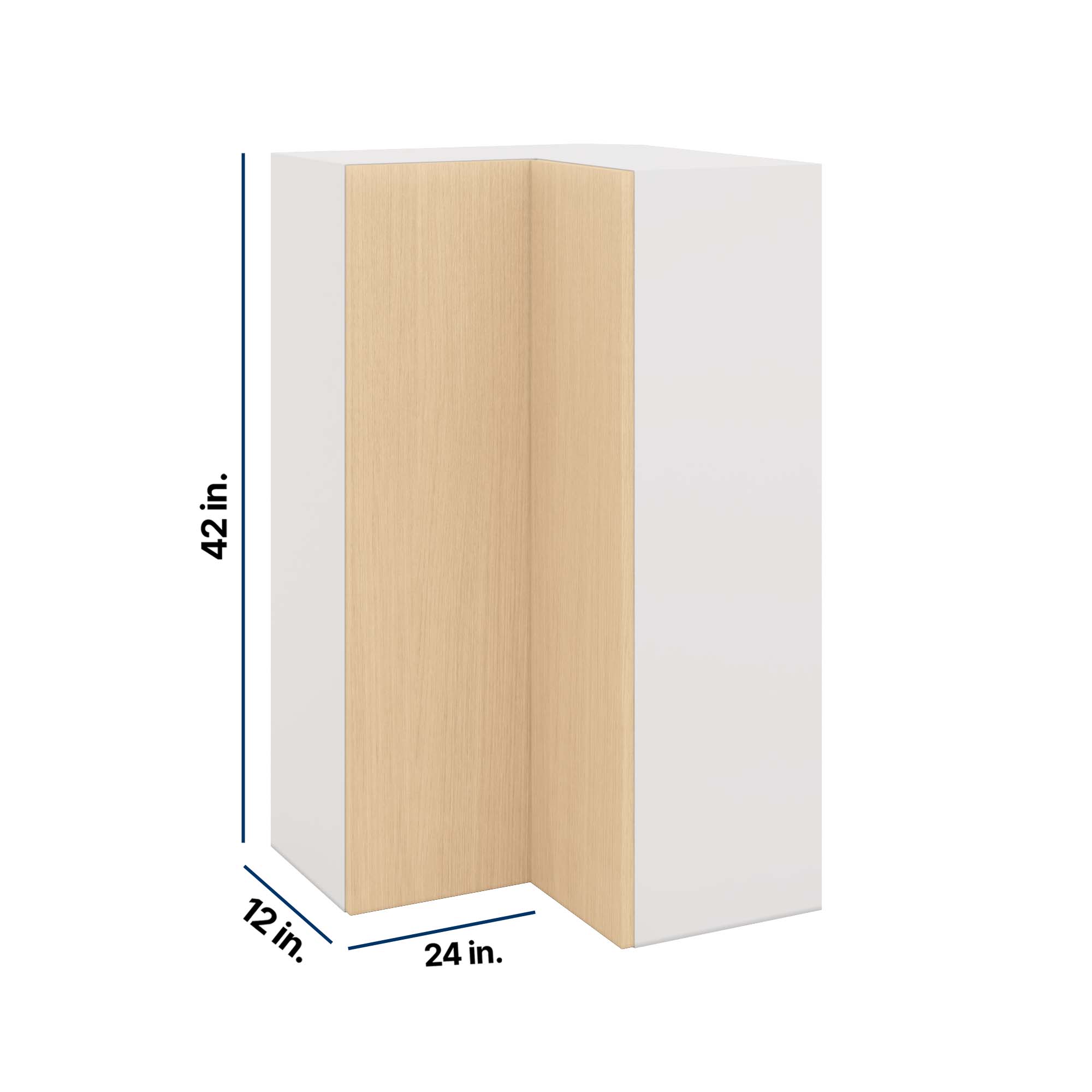 Modernform Cabinet Natural Oak 24" W X 42" H X 12" D Wall Easy Reach Cabinet