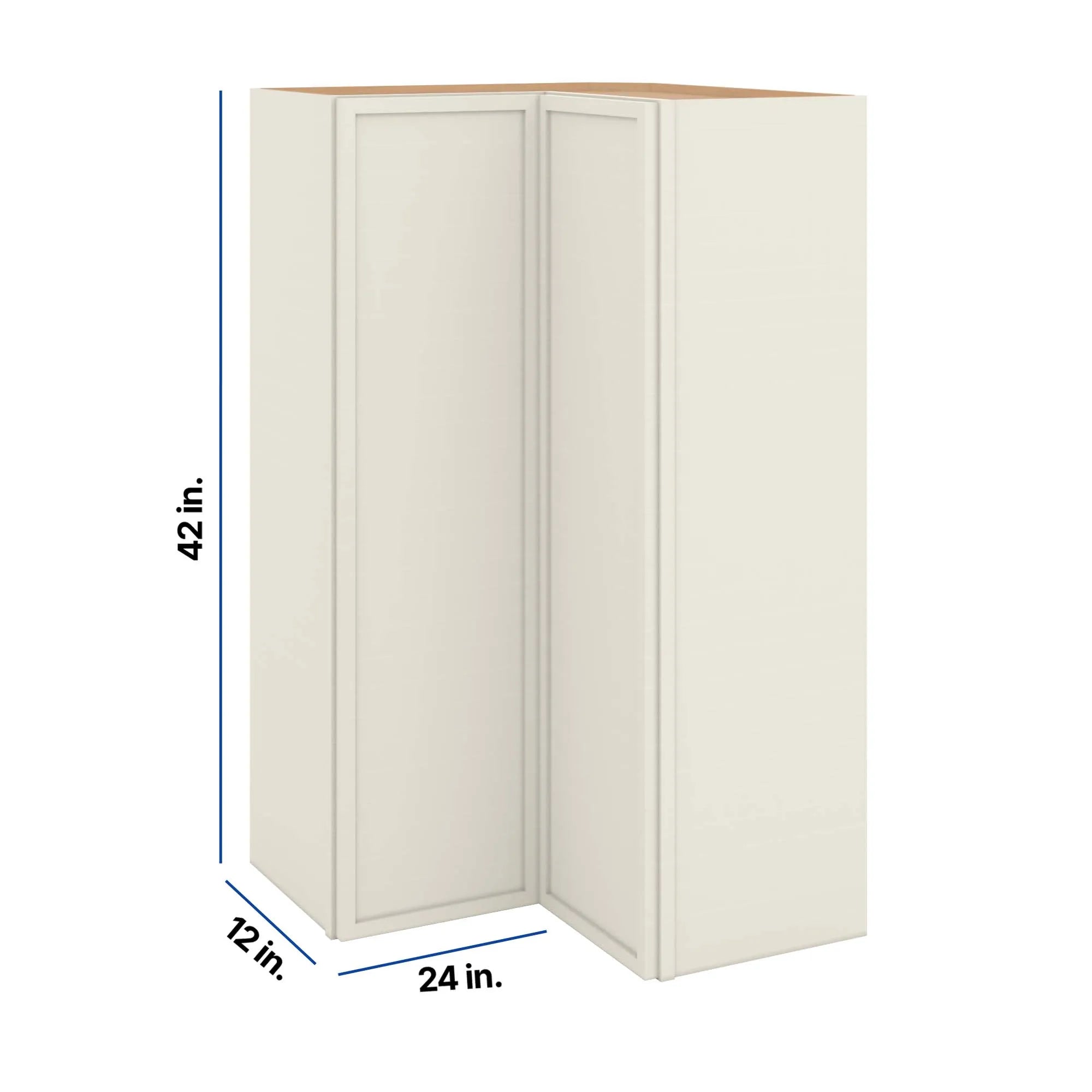 Modernform Cabinet Slim Dove White 24" W X 42" H X 12" D Wall Easy Reach Cabinet