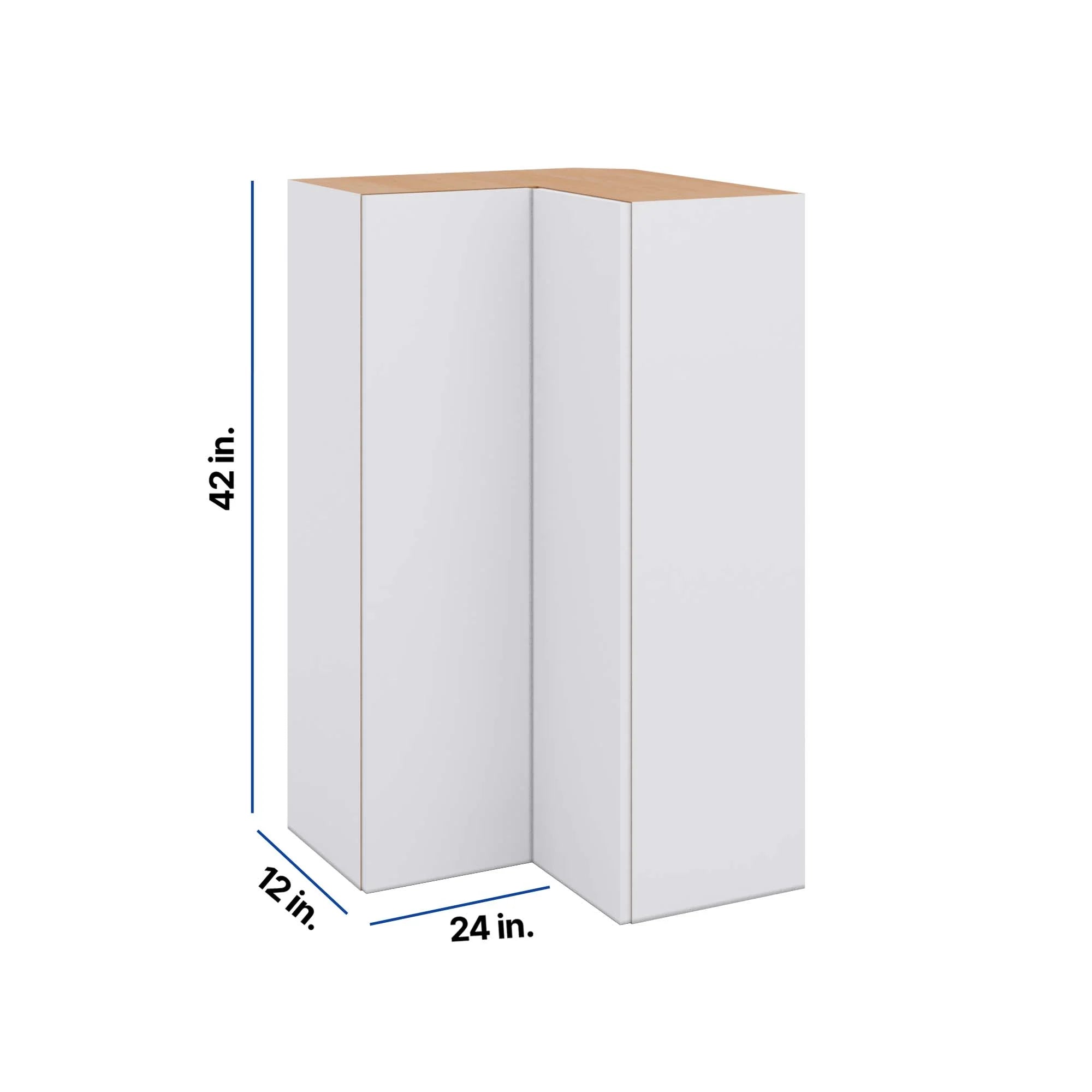Modernform Cabinet Matte White 24" W X 42" H X 12" D Wall Easy Reach Cabinet