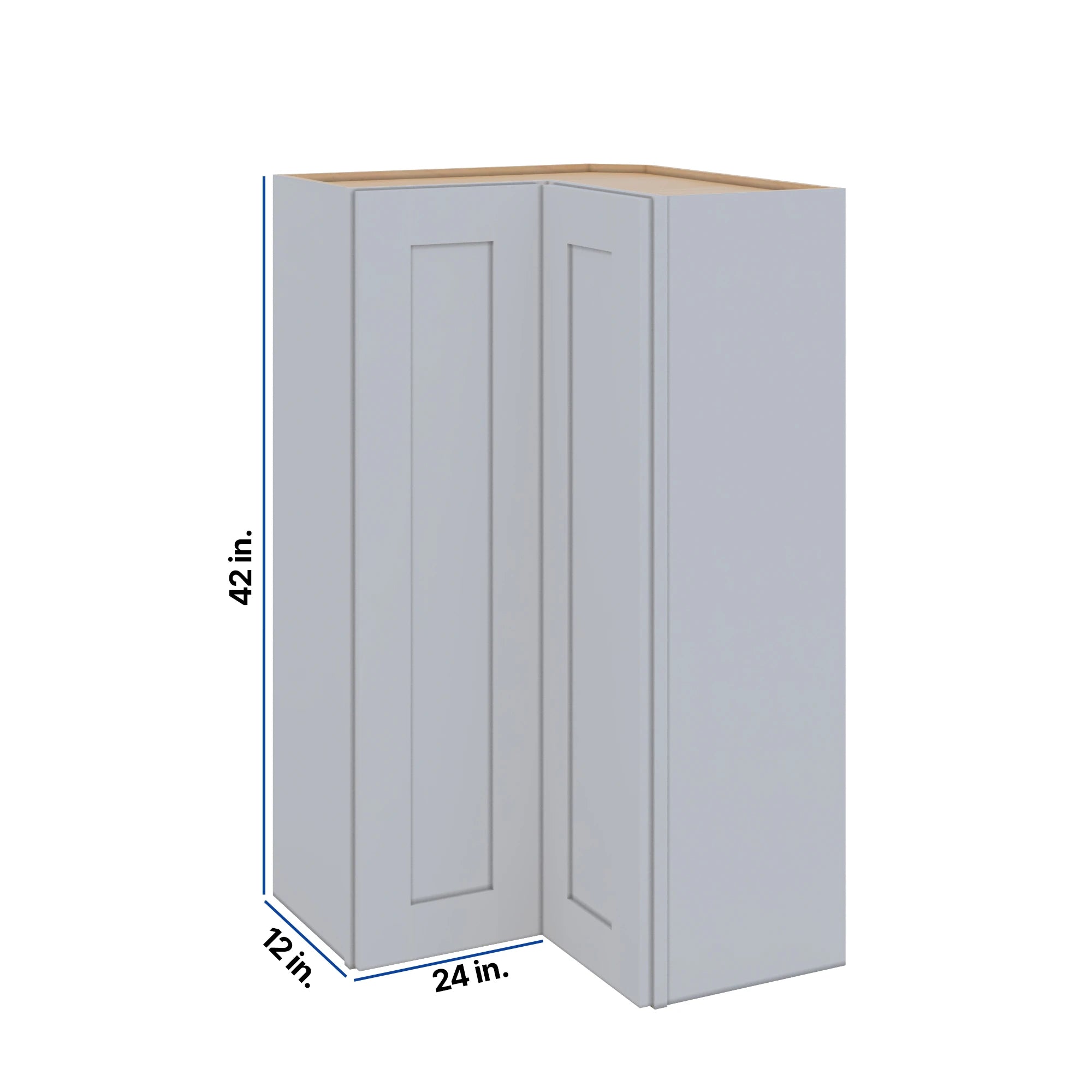 Modernform Cabinet Grey Shaker 24" W X 42" H X 12" D Wall Easy Reach Cabinet
