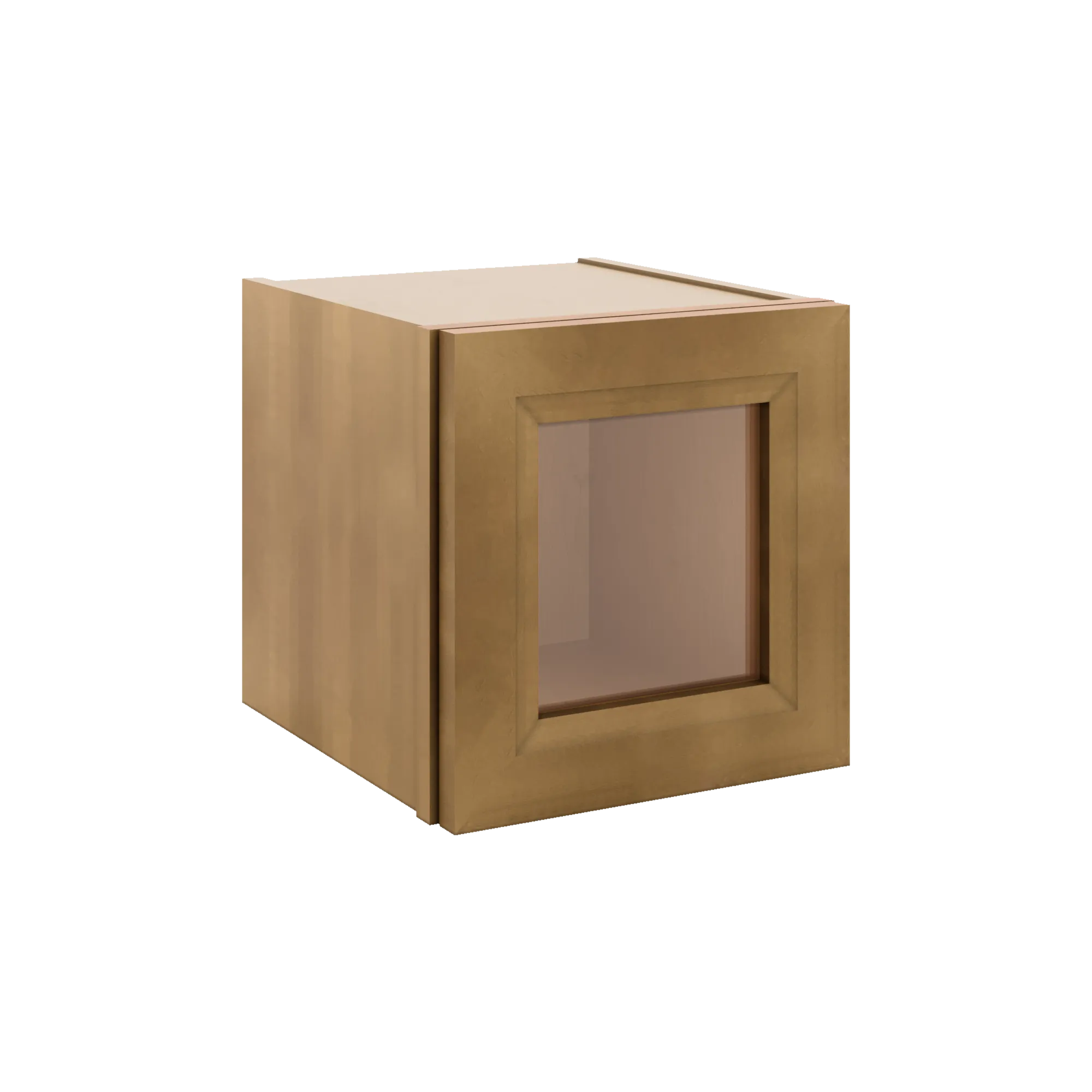 J&K Butterscotch B8 Wall Glass Cabinet - 12" W x 12" H (No Glass Insert)