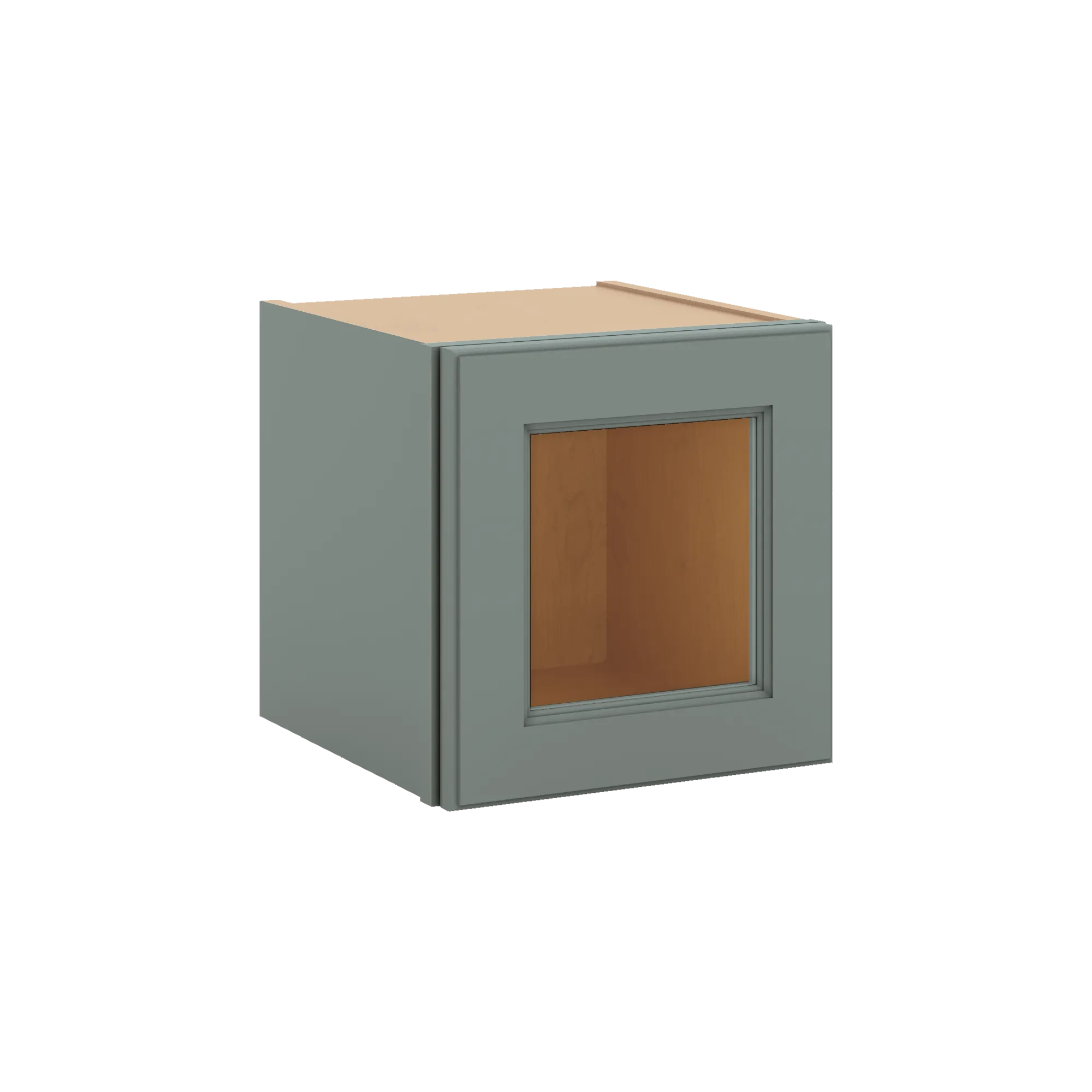 J&K Sage E3 Wall Glass Cabinet - 12" W x 12" H (No Glass Insert)