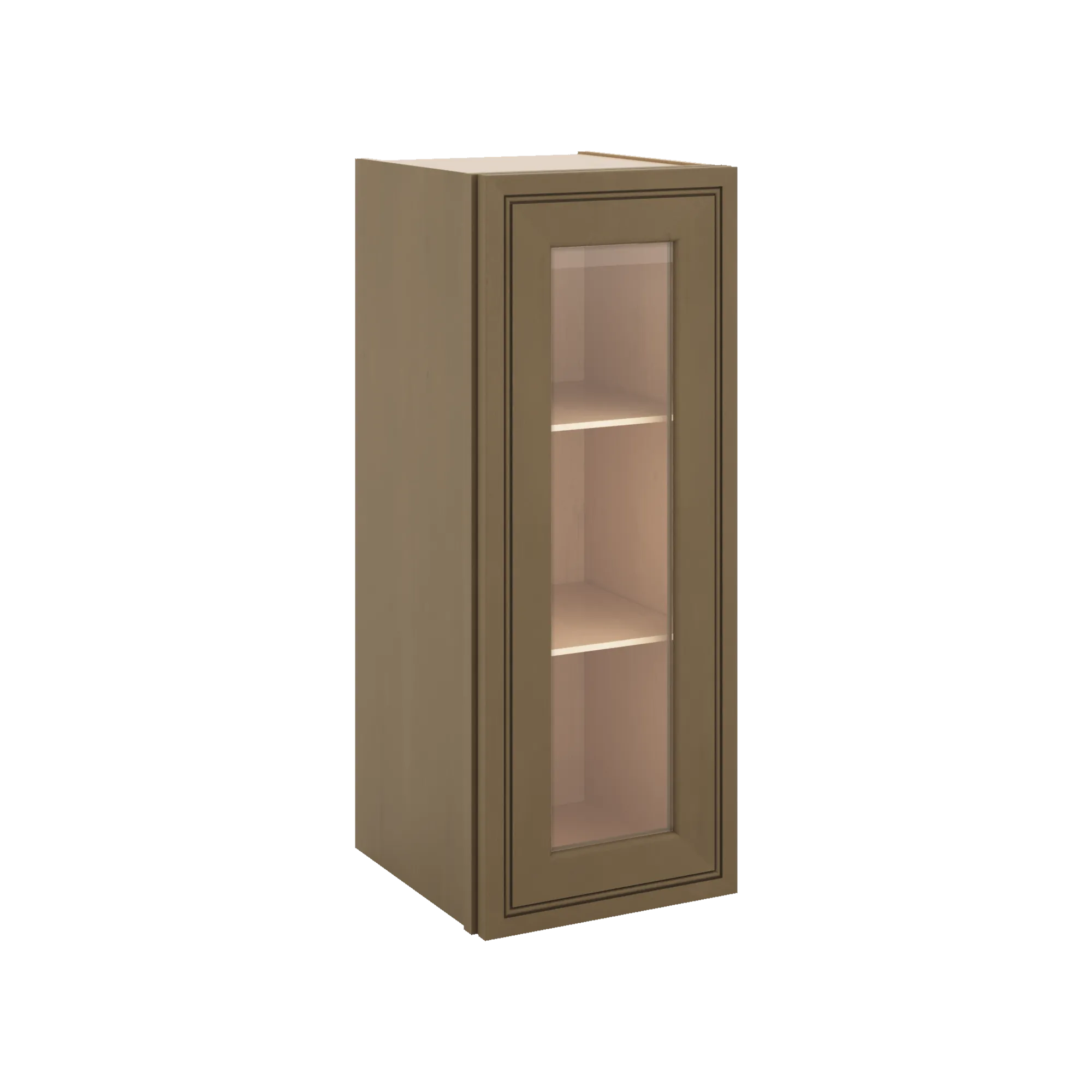 J&K Hazel H8 Wall Glass Cabinet - 12" W x 30" H (No Glass Insert)