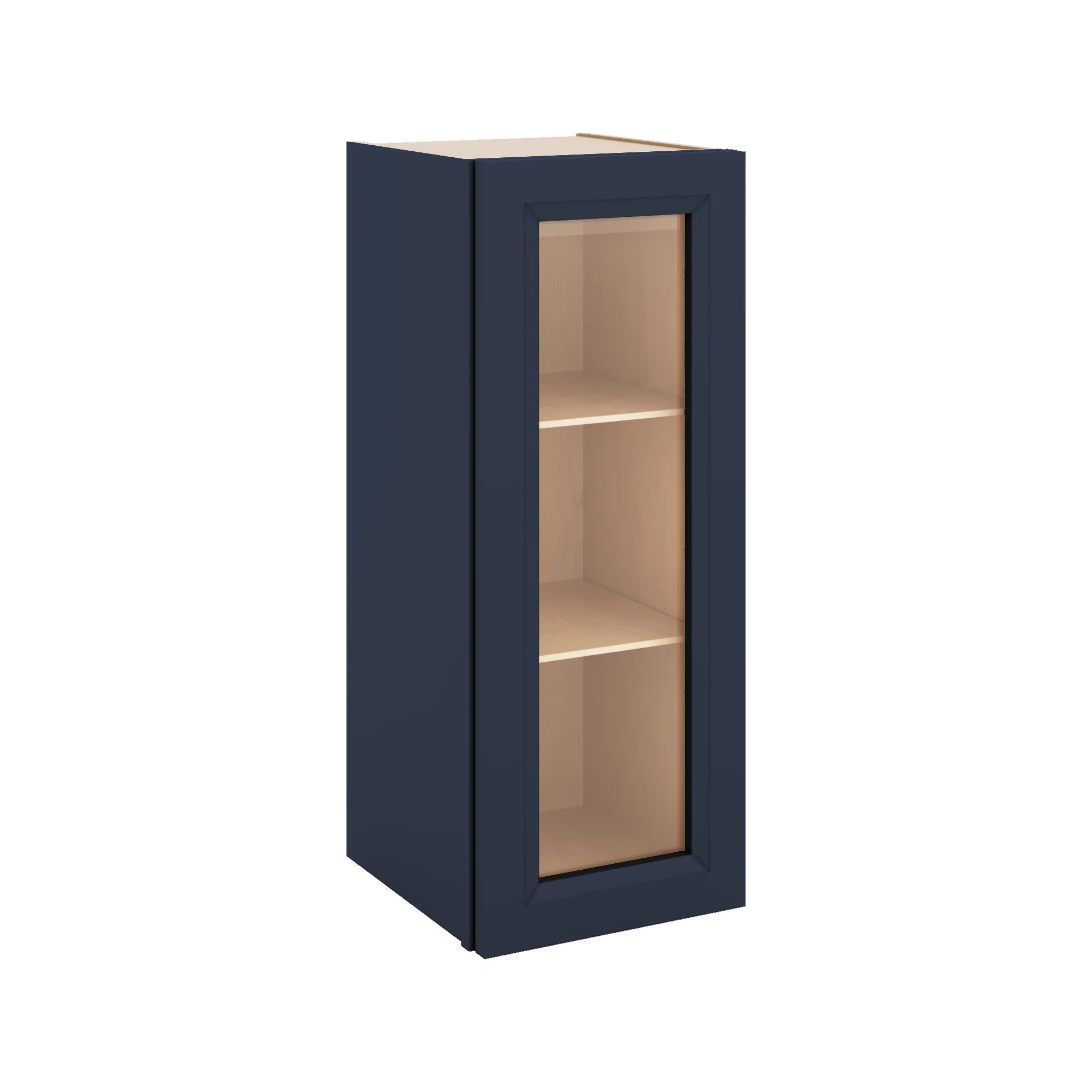 J&K Naval B7 Wall Glass Cabinet - 12" W x 30" H (No Glass Insert)