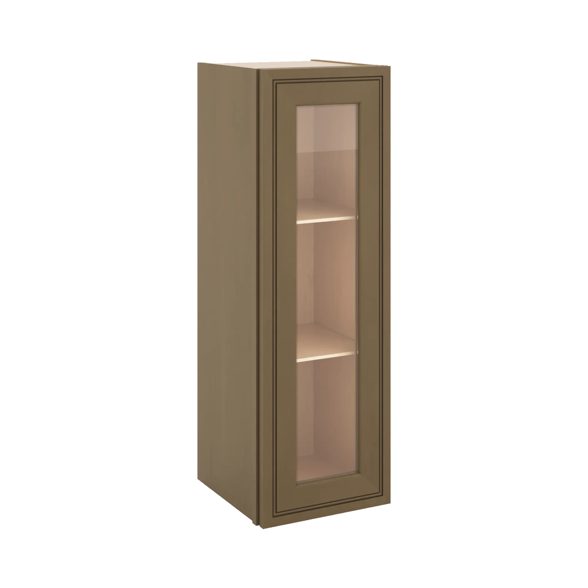 J&K Hazel H8 Wall Glass Cabinet - 12" W x 36" H (No Glass Insert)