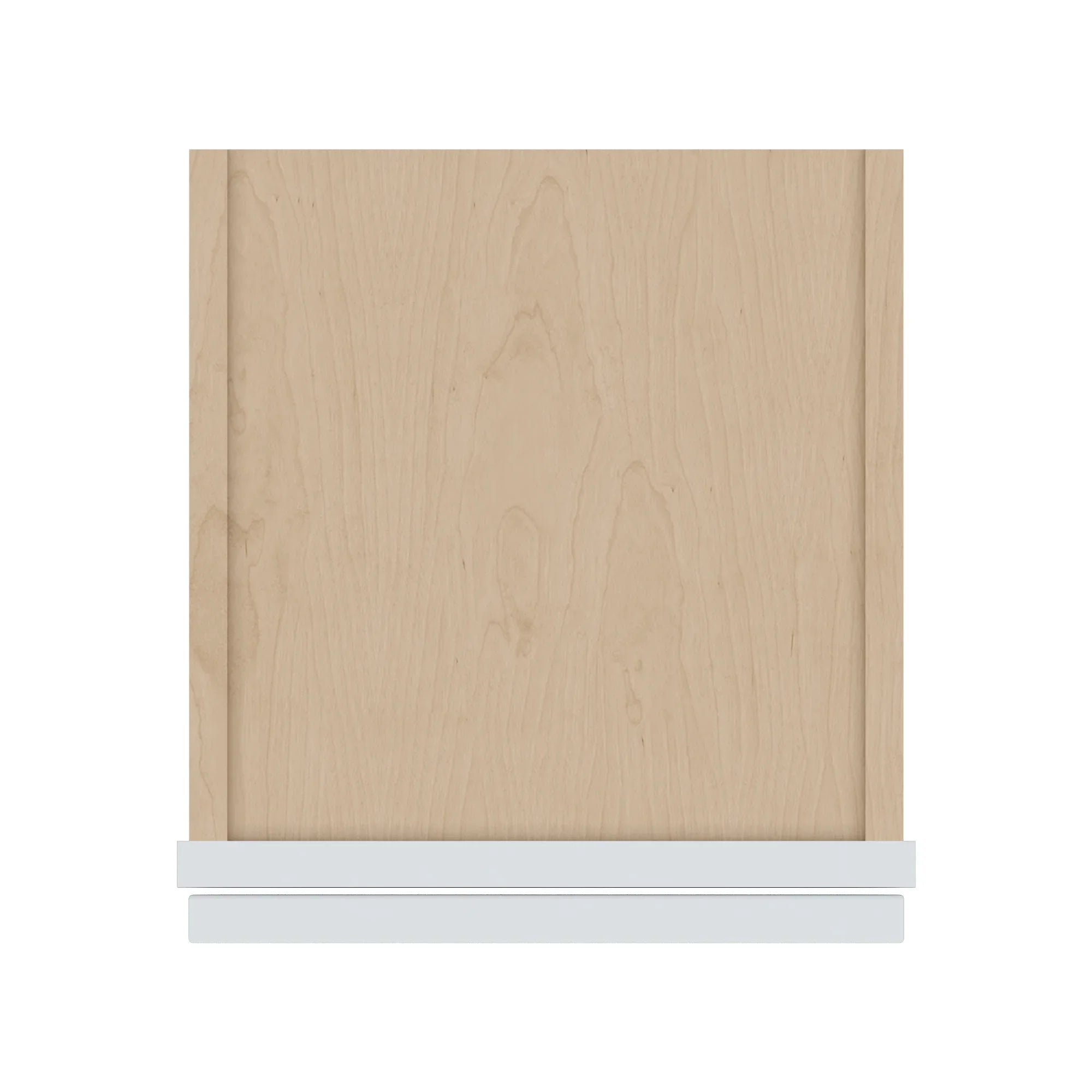 J&K White Shaker S8 Wall Glass Cabinet 12" W x 36" H (No Glass Insert)