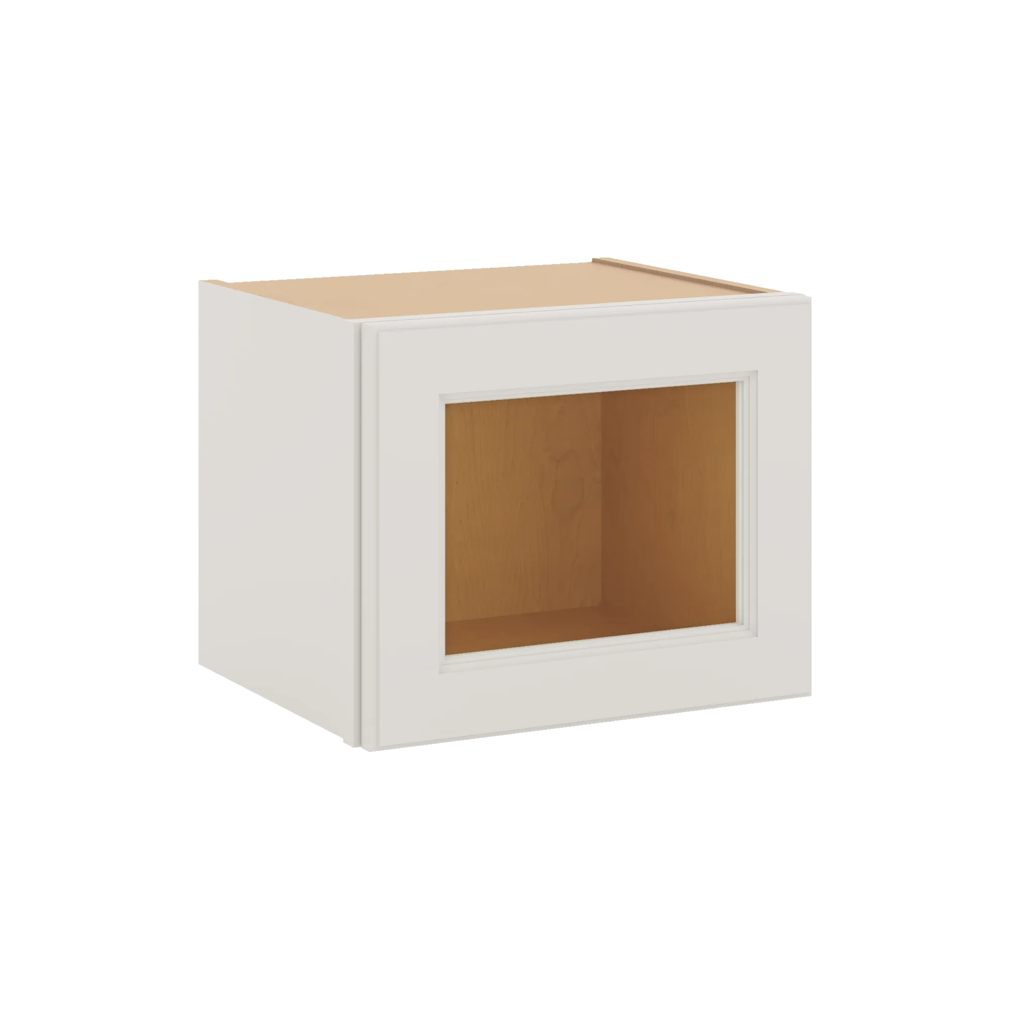 J&K Dove E1 Wall Glass Cabinet - 15" W x 12" H (No Glass Insert)