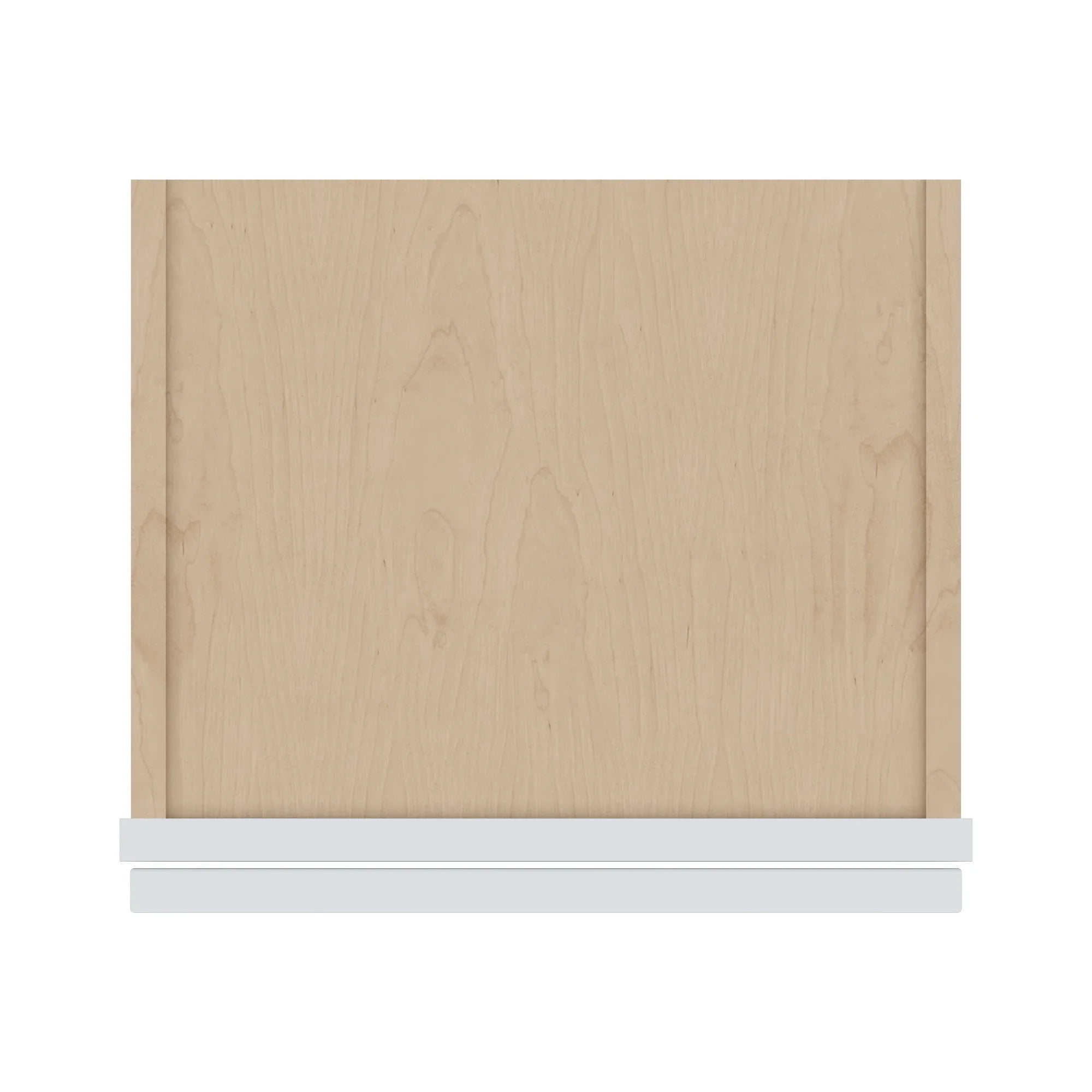 J&K White Shaker S8 Wall Glass Cabinet 15" W x 30" H (No Glass Insert)