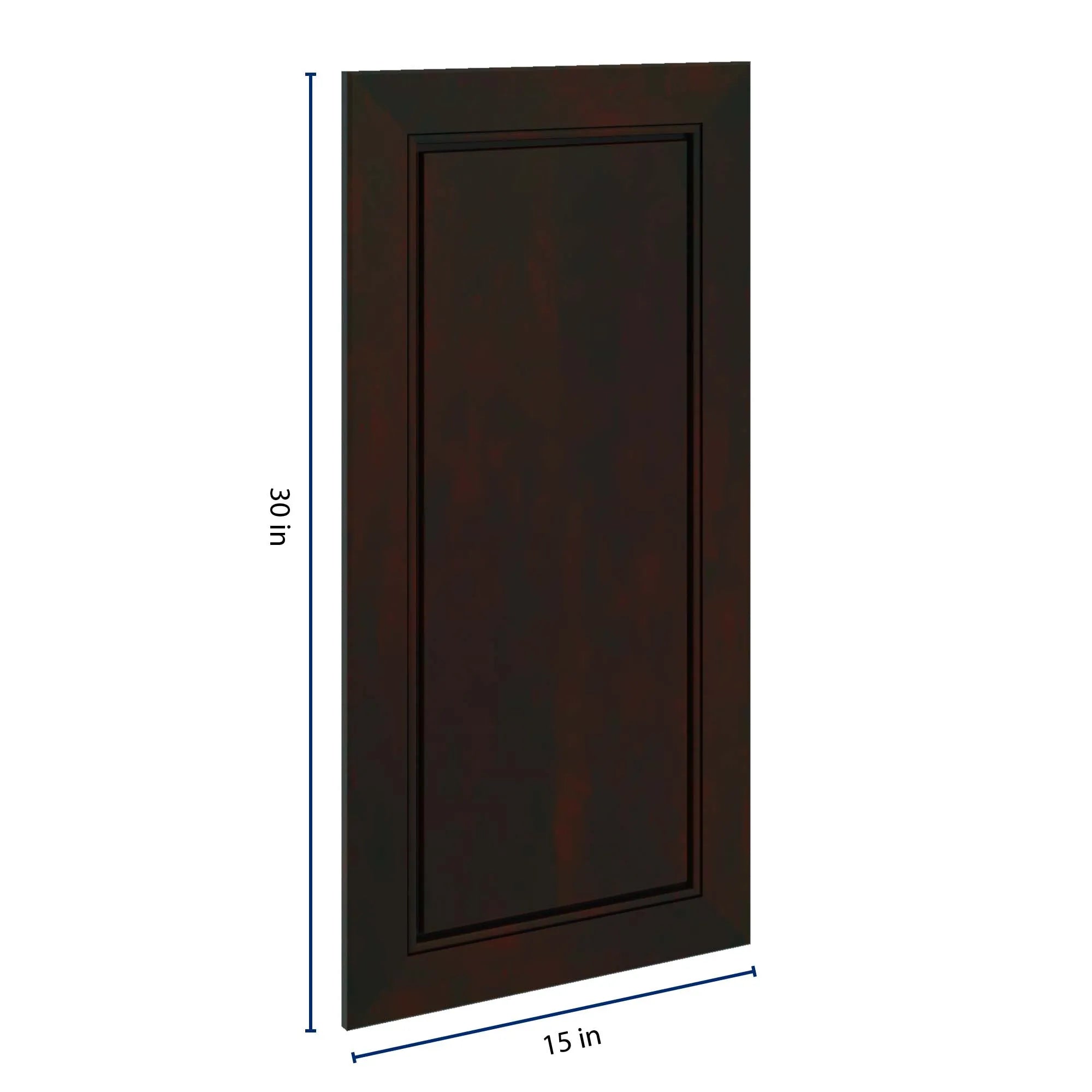 J&K Espresso K8 Dummy Insert Door Panel 15" W x 30" H