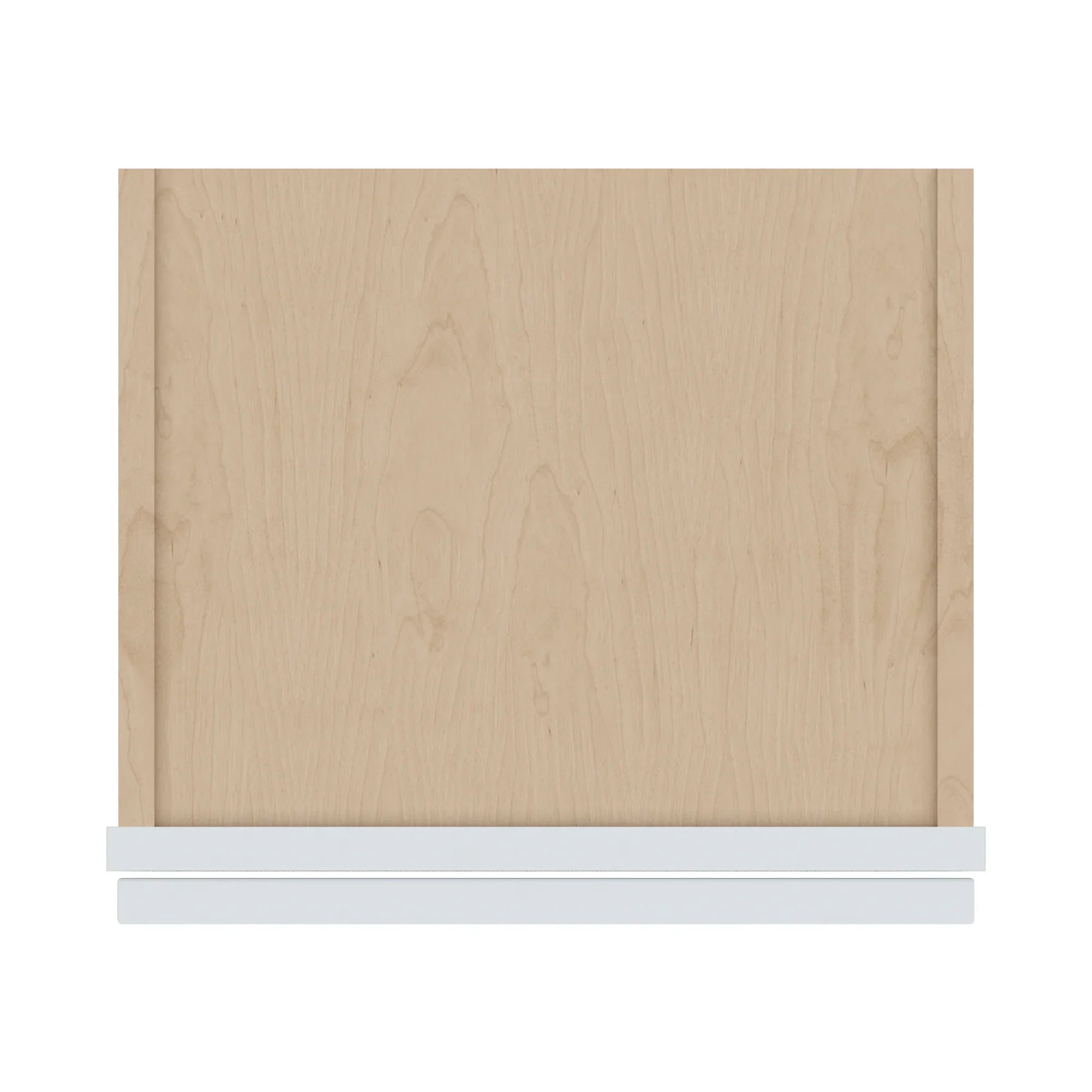 J&K White Shaker S8 Wall Glass Cabinet 15" W x 36" H (No Glass Insert)