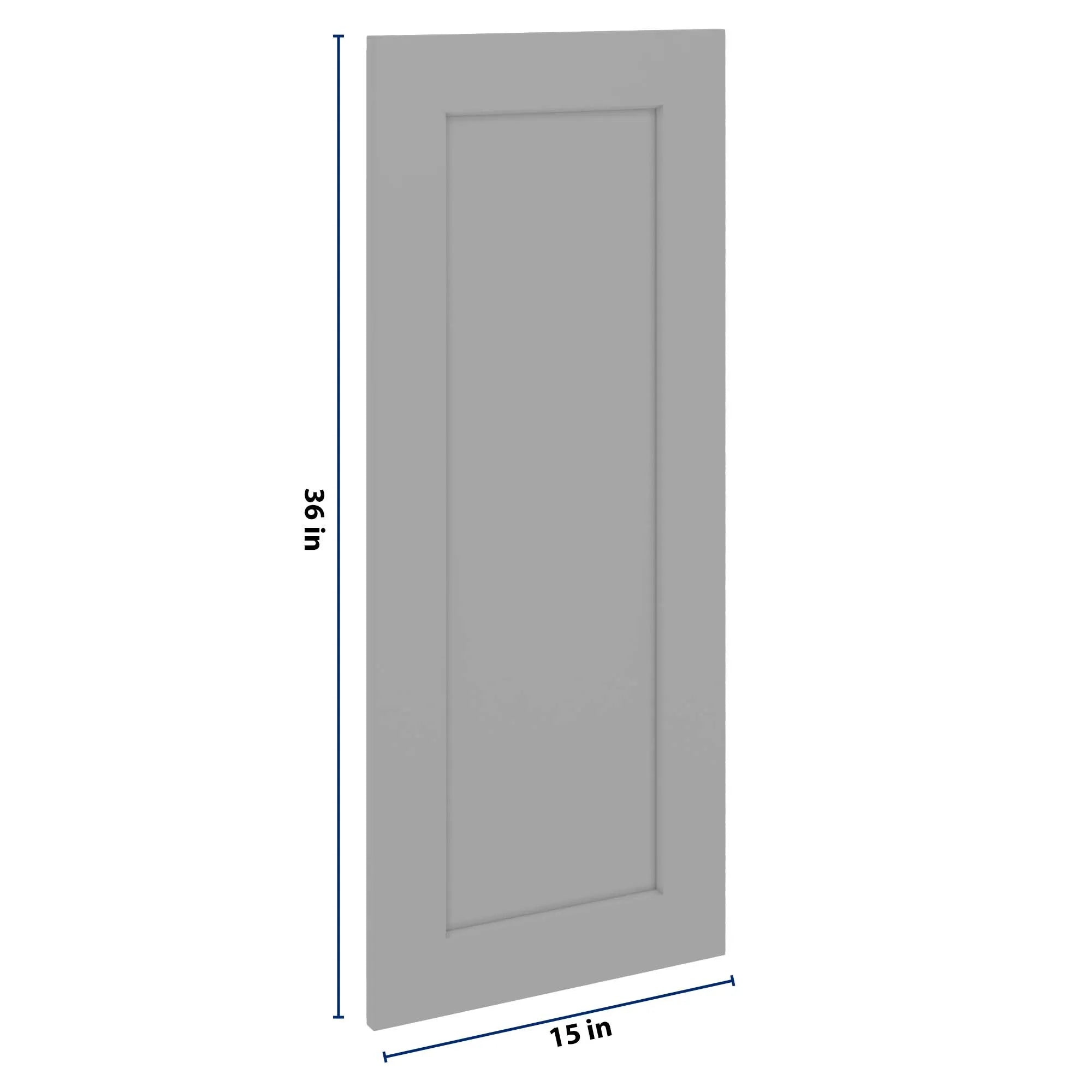 J&K Castle Grey S5 Dummy Insert Door Panel 15" W x 36" H