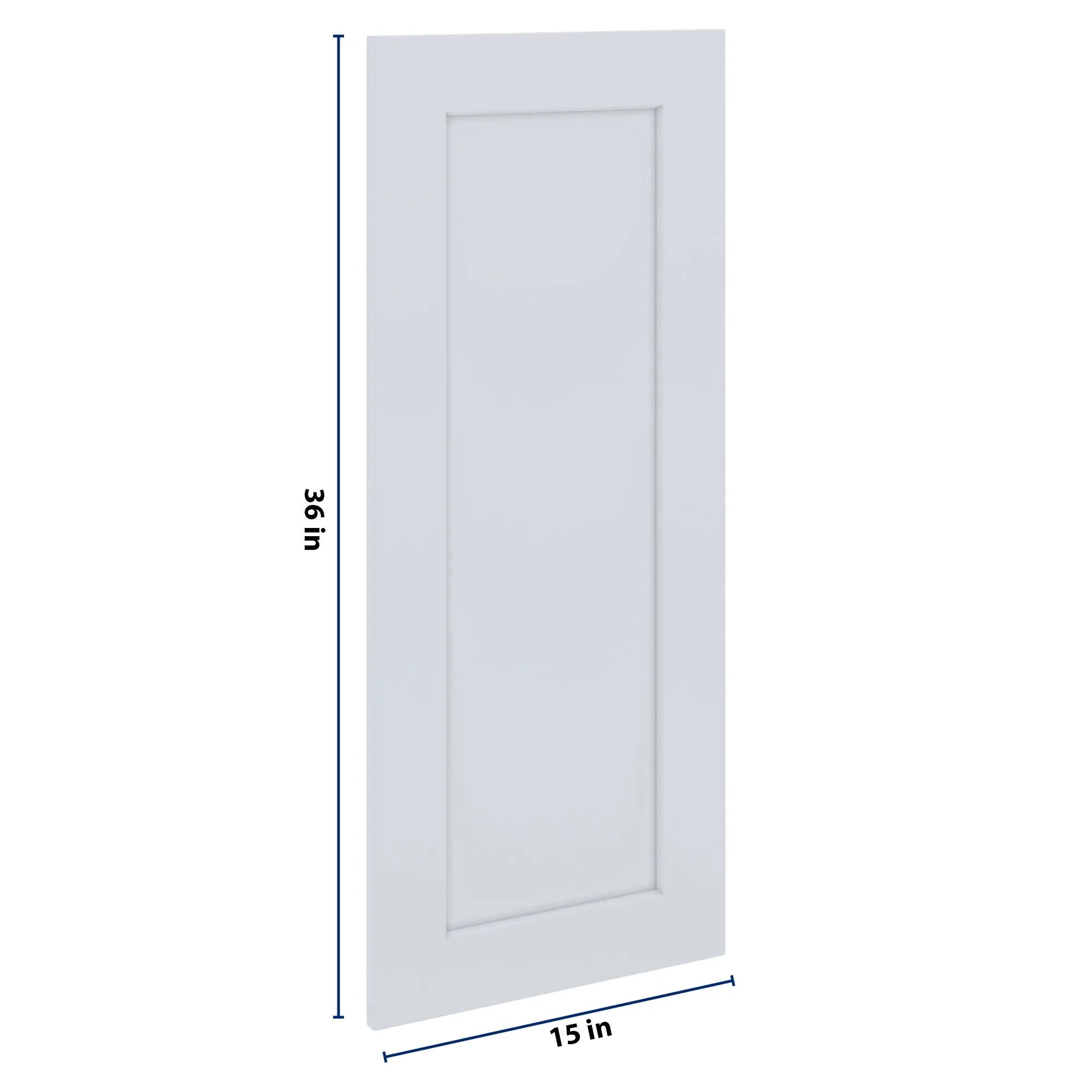 J&K White Shaker S8 Dummy Insert Door Panel 15" W x 36" H