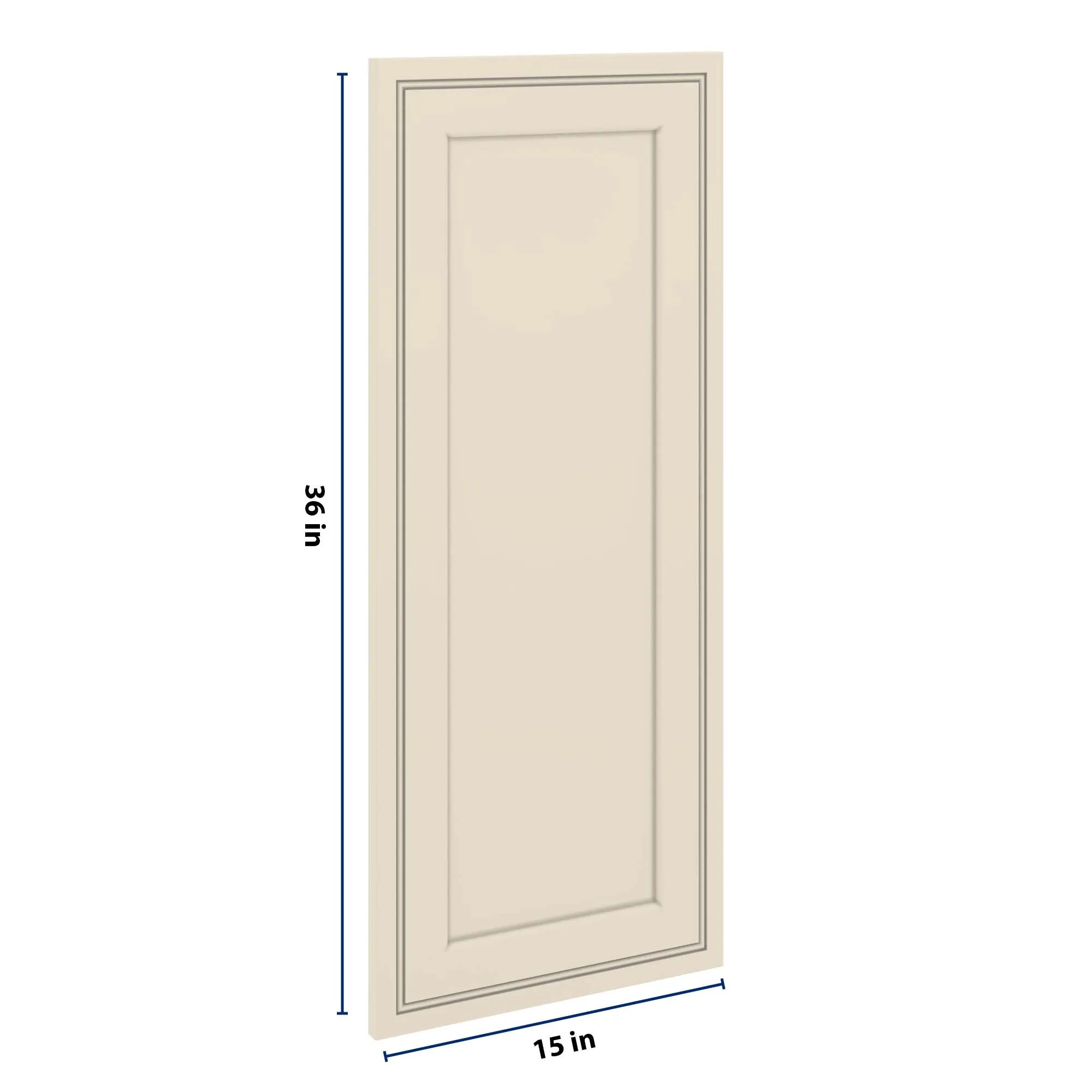 J&K Pearl Glazed H9 Dummy Insert Door Panel 15" W x 36" H