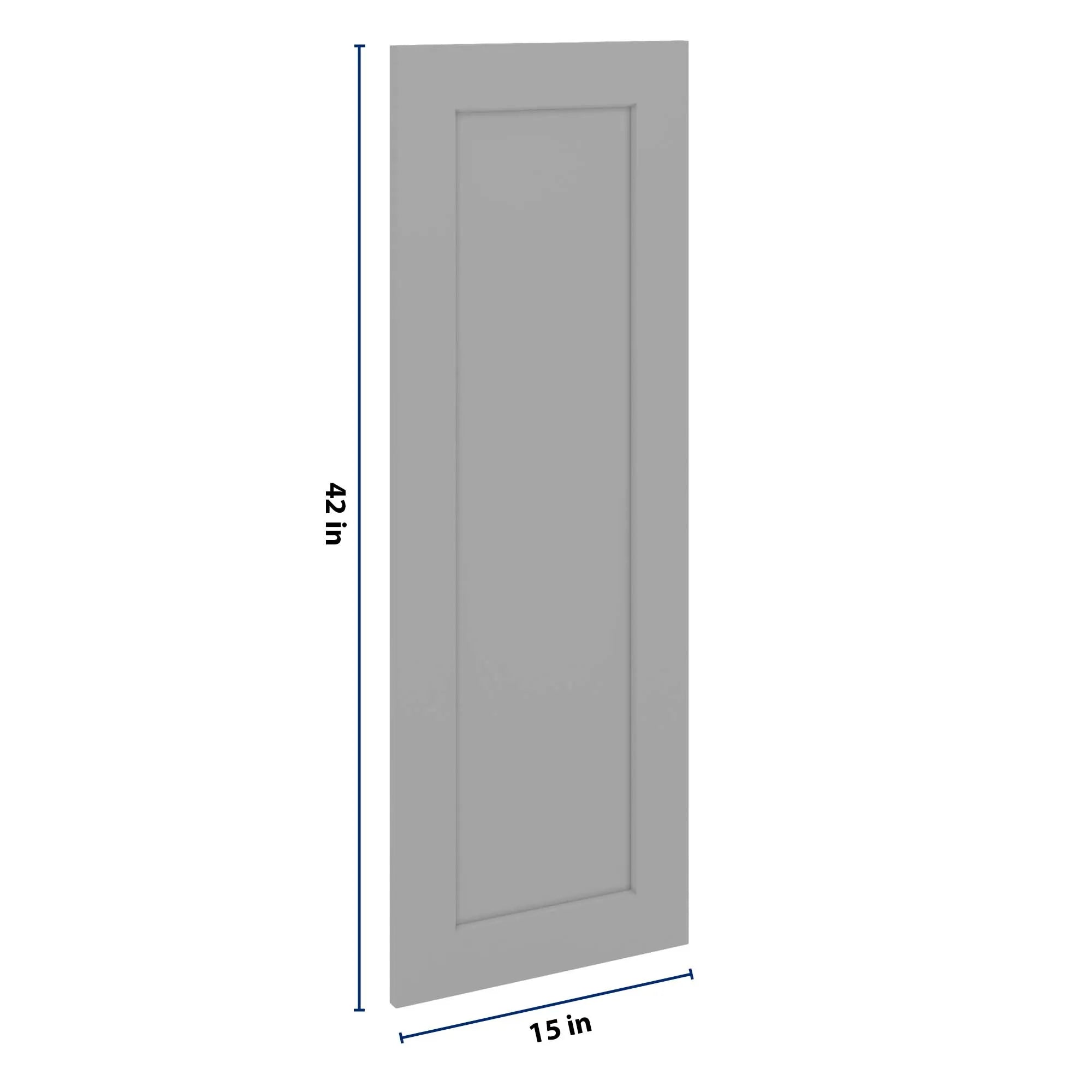 J&K Castle Grey S5 Dummy Insert Door Panel 15" W x 42" H