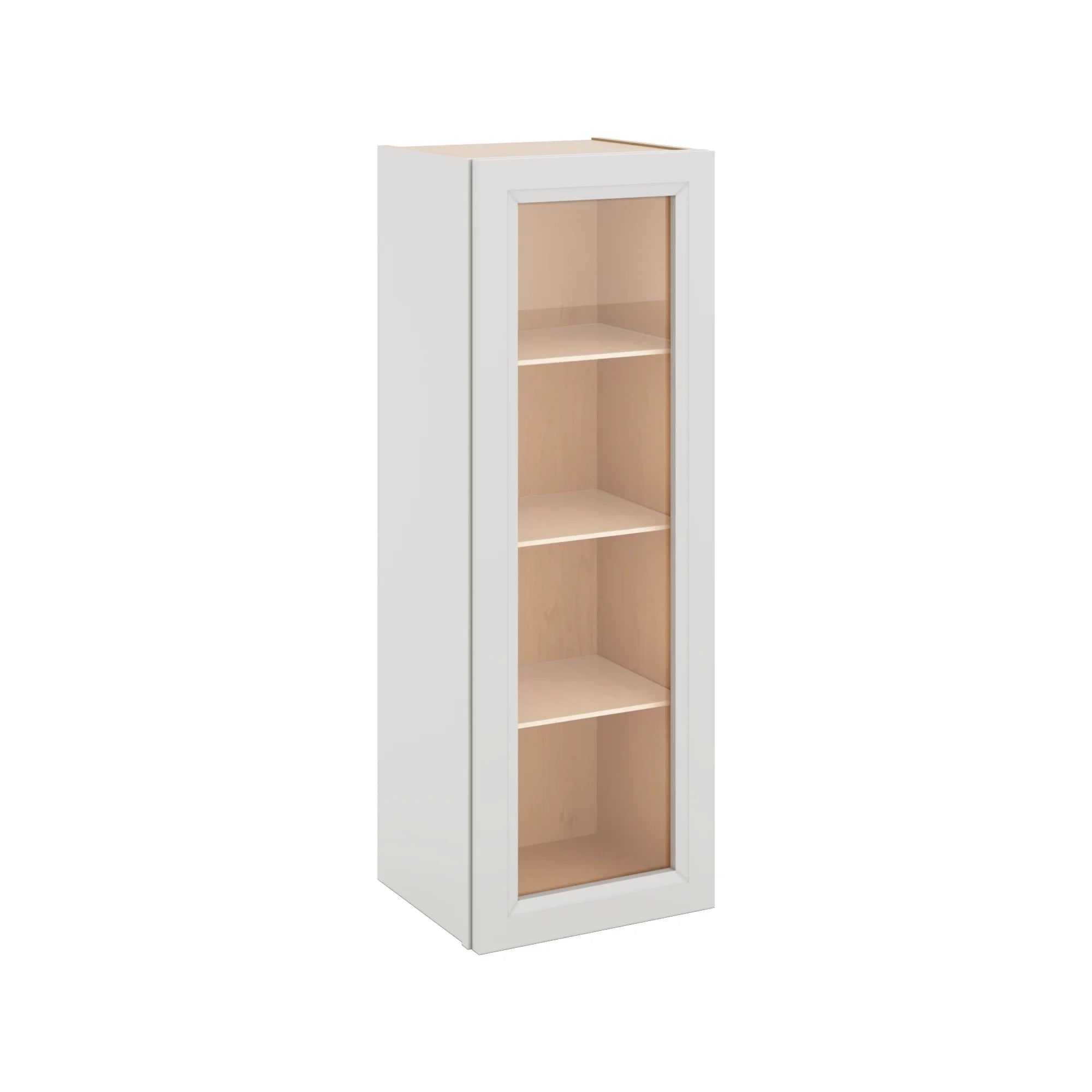 J&K Pure B5 Wall Glass Cabinet - 15" W x 42" H (No Glass Insert)