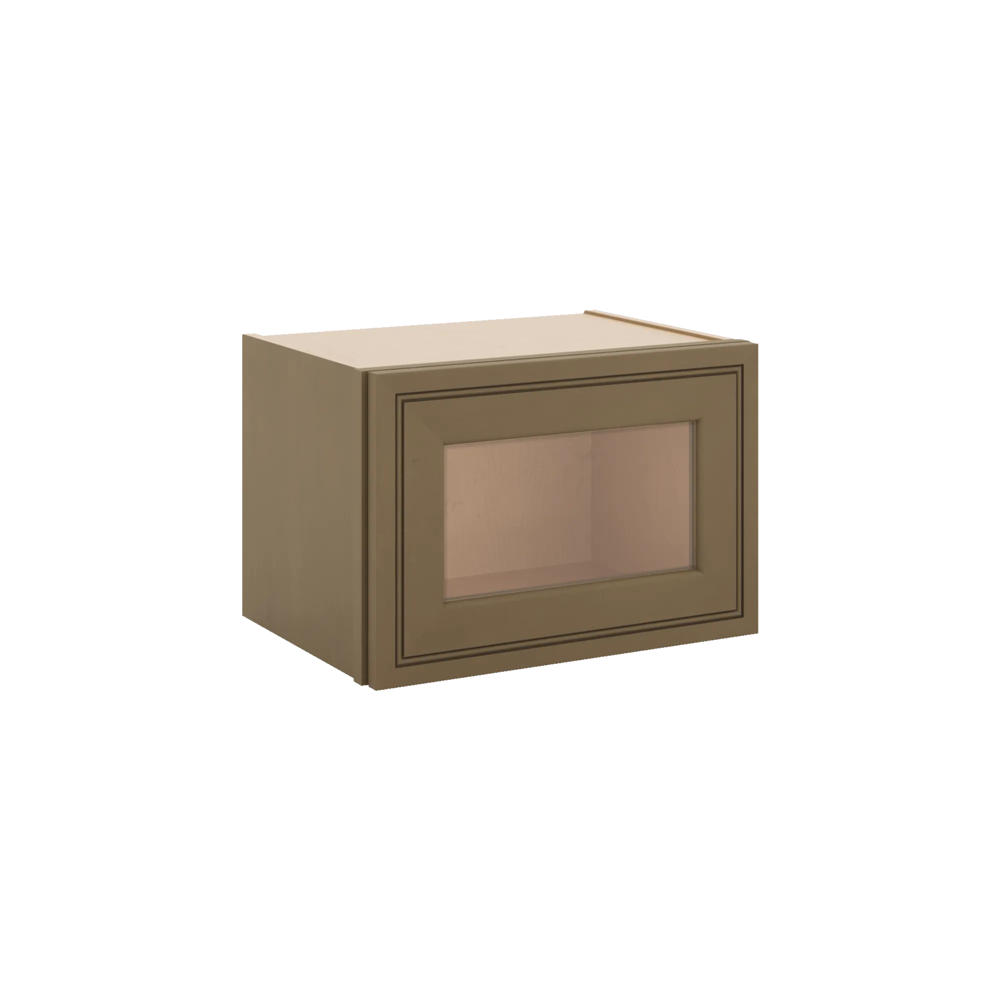 J&K Hazel H8 Wall Glass Cabinet - 18" W x 12" H (No Glass Insert)