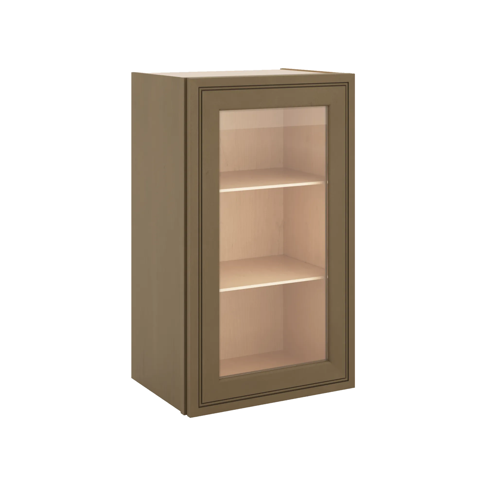 J&K Hazel H8 Wall Glass Cabinet - 18" W x 30" H (No Glass Insert)