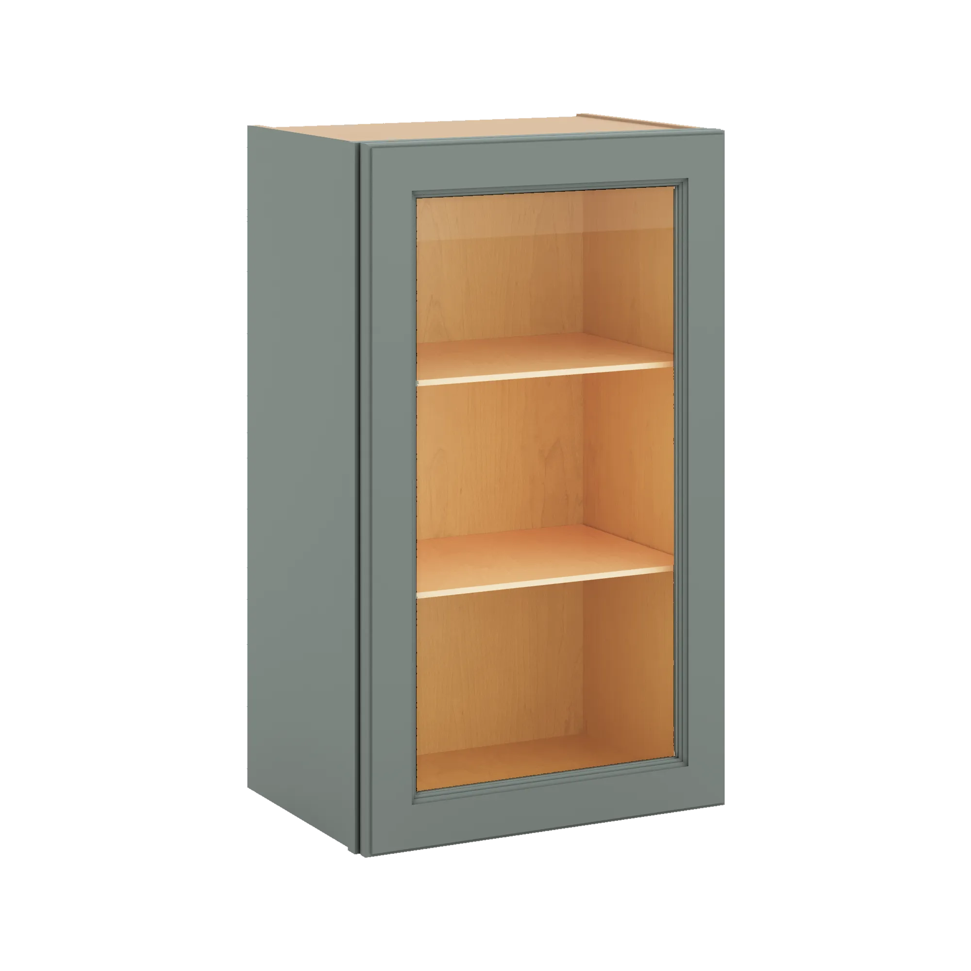 J&K Sage E3 Wall Glass Cabinet - 18" W x 30" H (No Glass Insert)