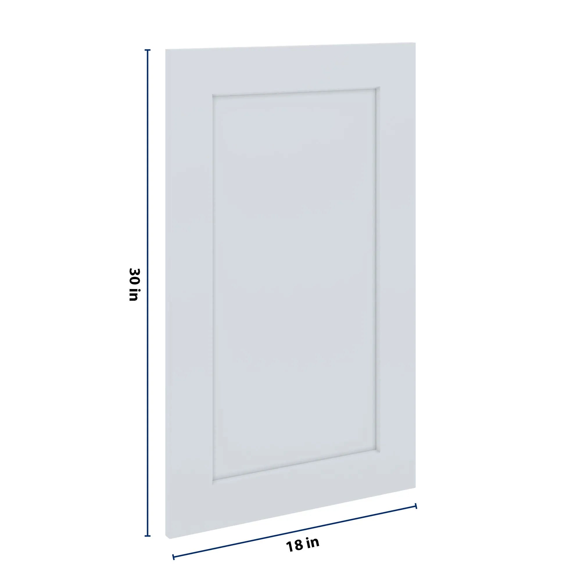 J&K White Shaker S8 Dummy Insert Door Panel 18" W x 30" H