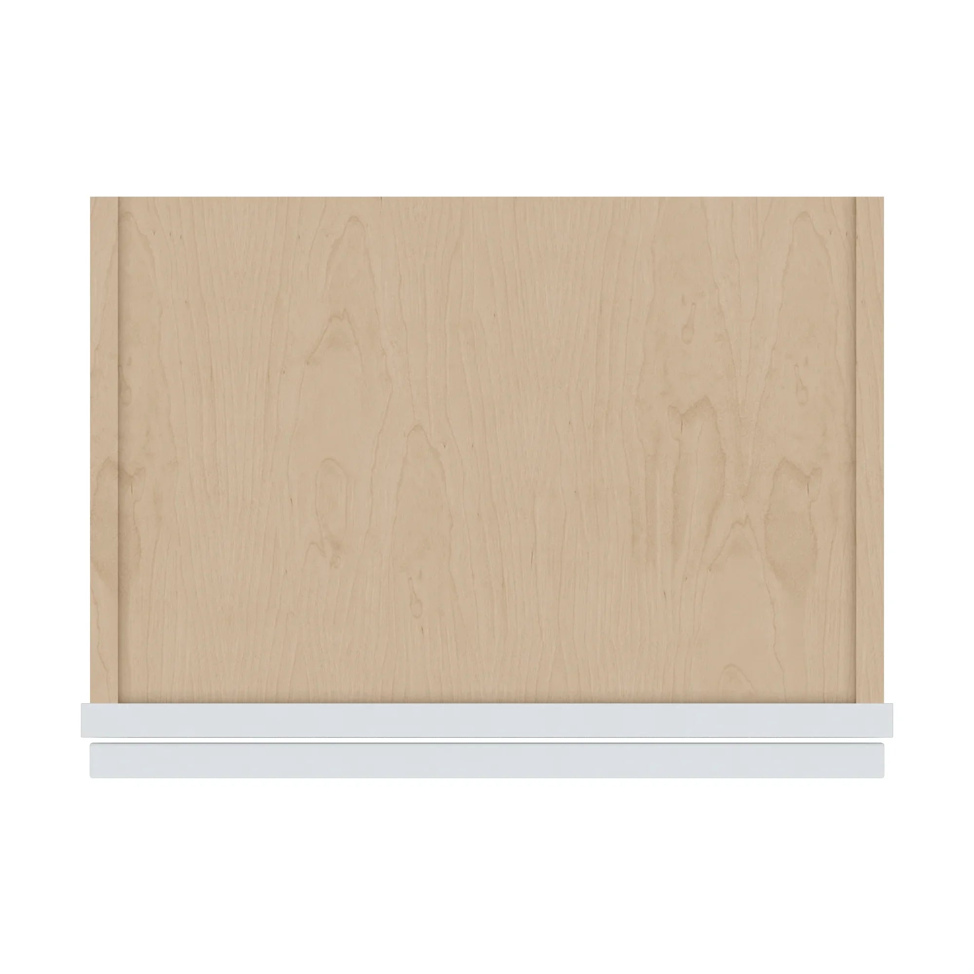 J&K White Shaker S8 Wall Glass Cabinet 18" W x 36" H (No Glass Insert)