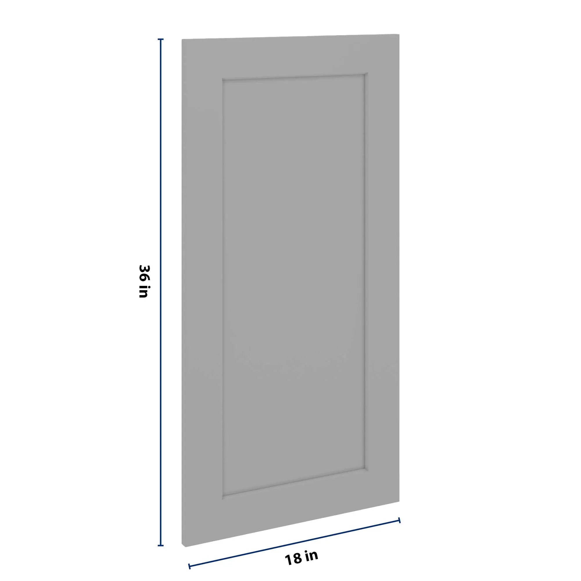 J&K Castle Grey S5 Dummy Insert Door Panel 18" W x 36" H
