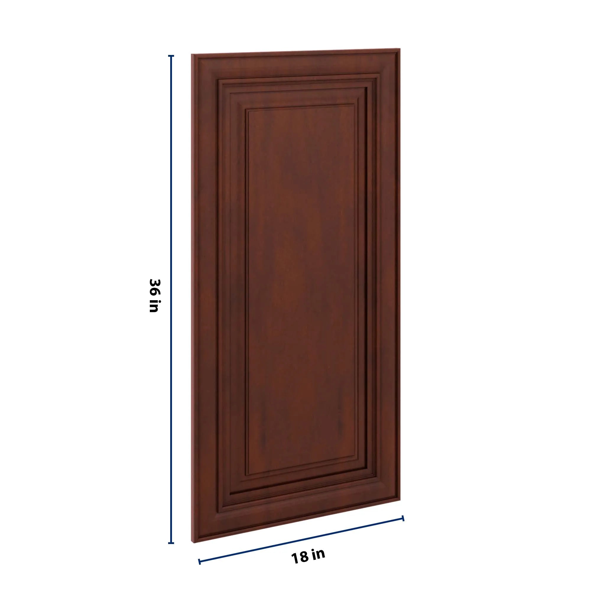 J&K Mahogany J5 Dummy Insert Door Panel 18" W x 36" H