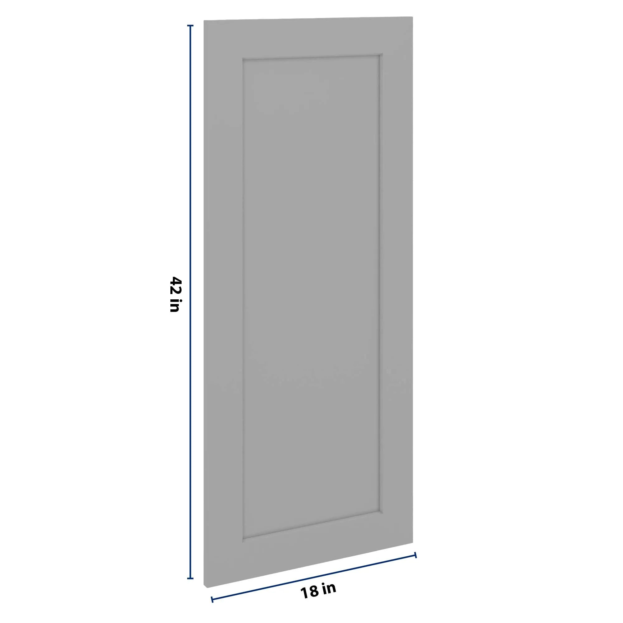 J&K Castle Grey S5 Dummy Insert Door Panel 18" W x 42" H
