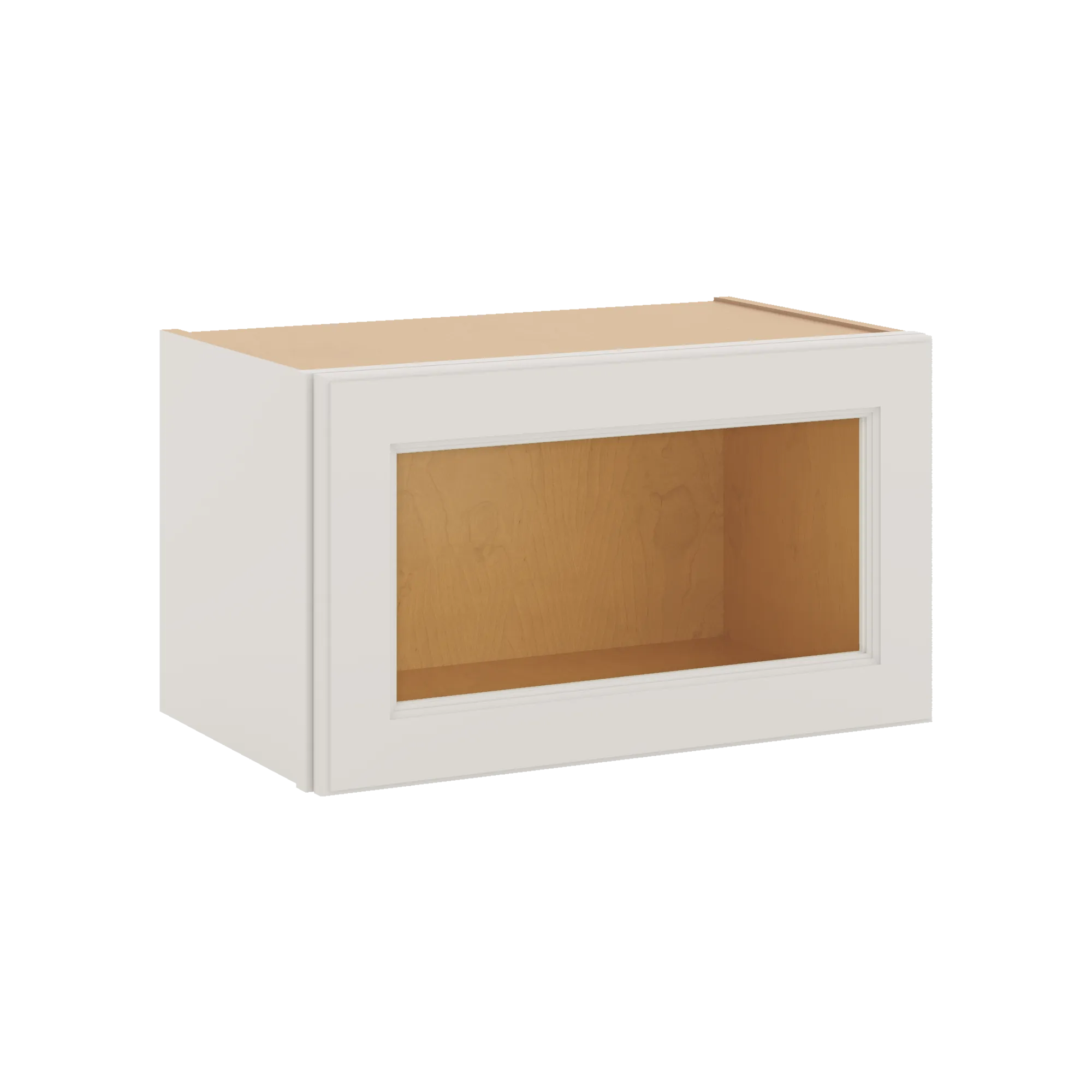J&K Dove E1 Wall Glass Cabinet - 21" W x 12" H (No Glass Insert)