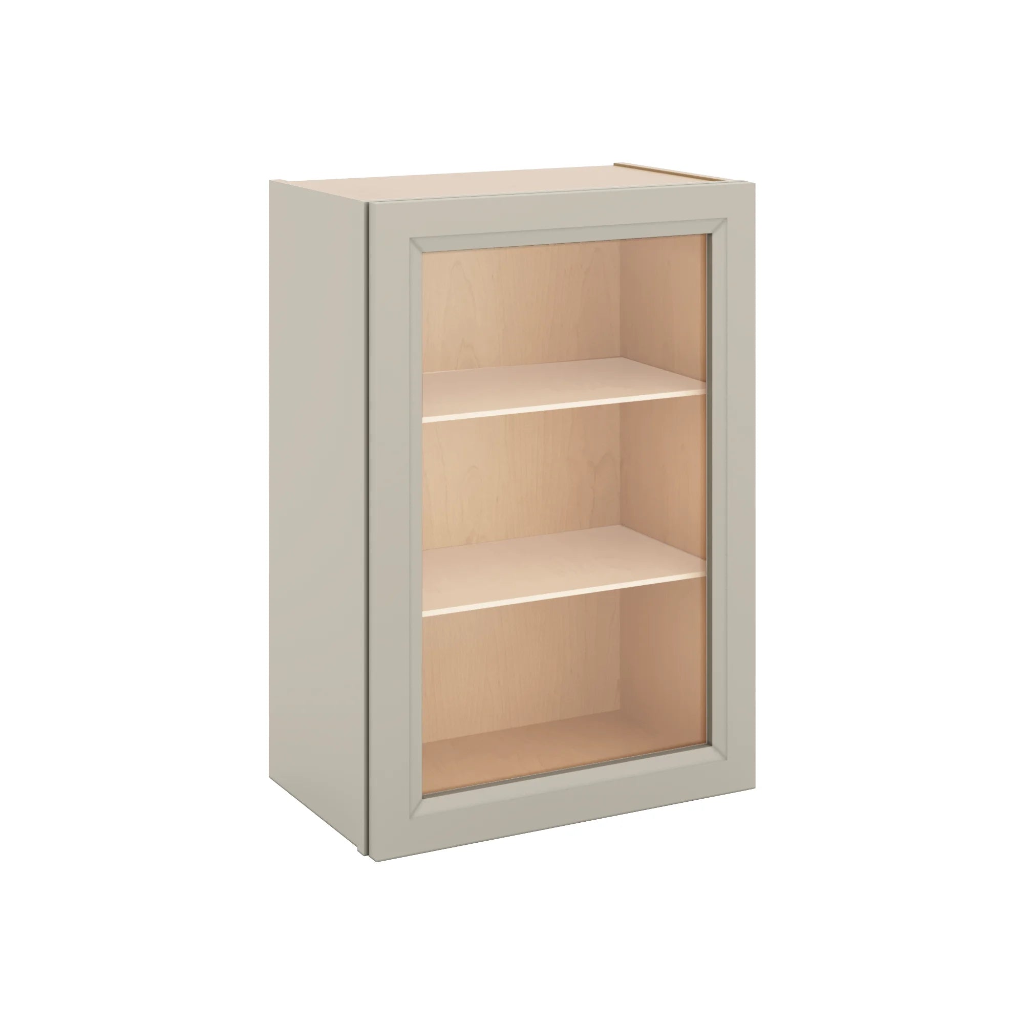 J&K Pebble B6 Wall Glass Cabinet - 21" W x 30" H (No Glass Insert)