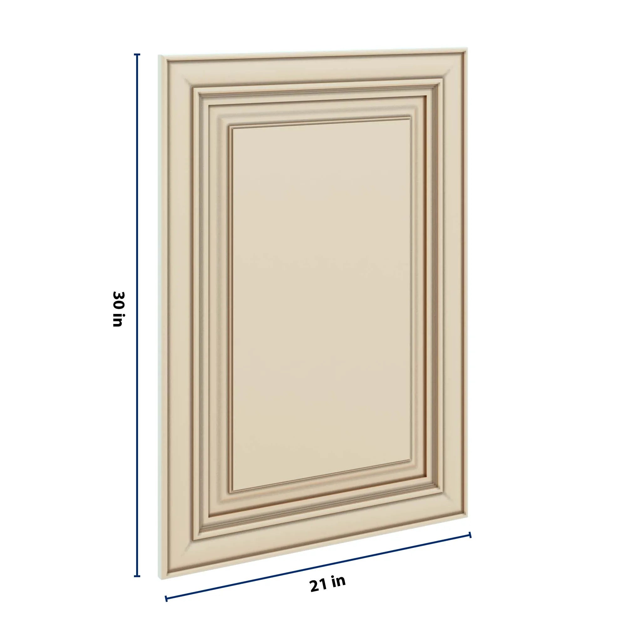 J&K Creme Glazed A7 Dummy Insert Door Panel 21" W x 30" H